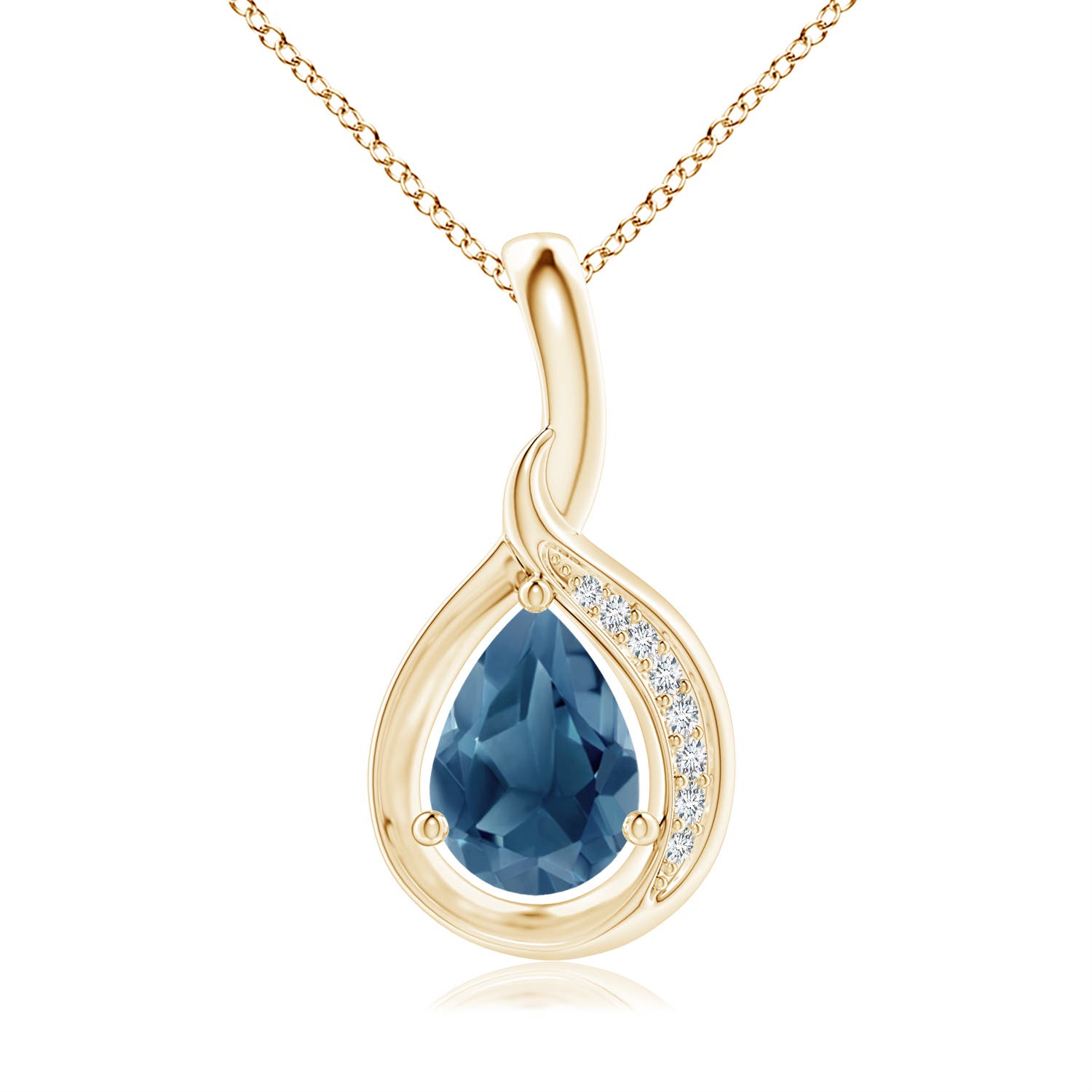 A - London Blue Topaz / 0.83 CT / 14 KT Yellow Gold