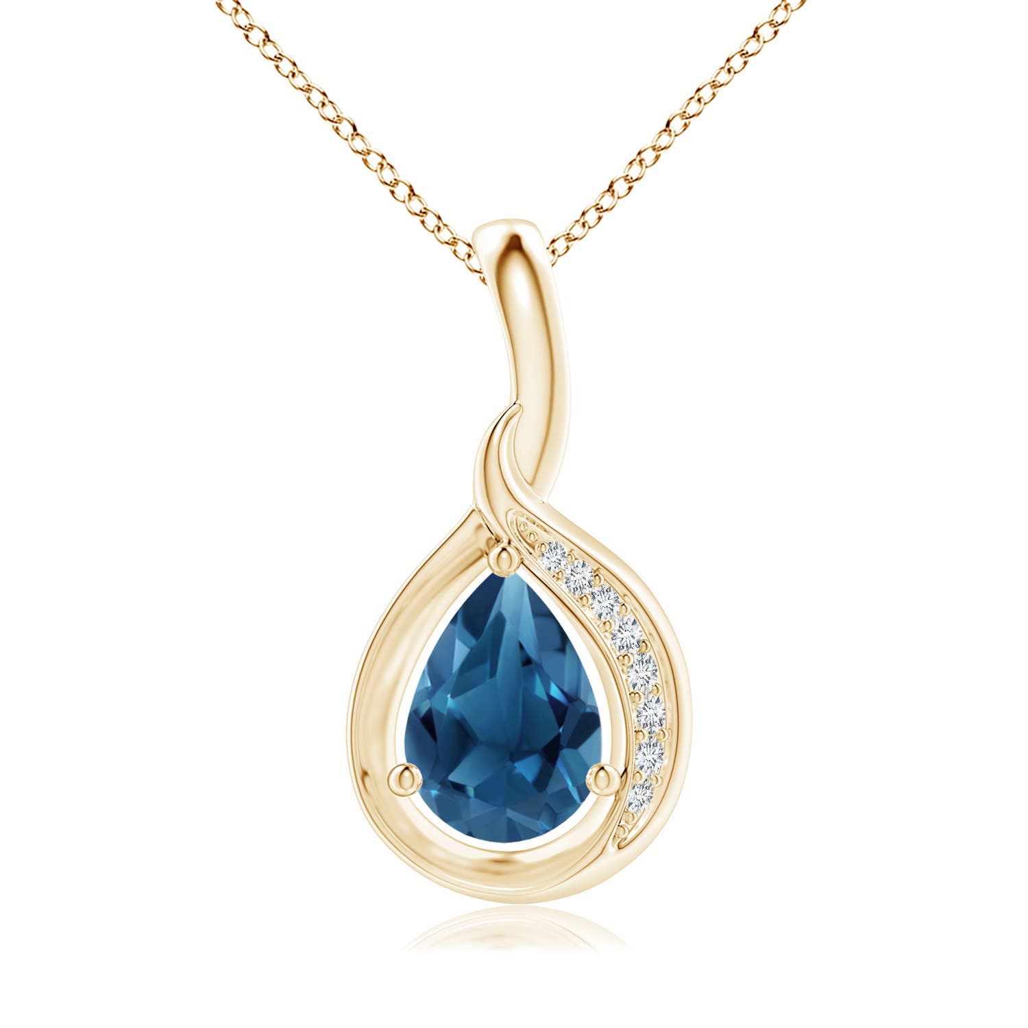 AA - London Blue Topaz / 0.83 CT / 14 KT Yellow Gold