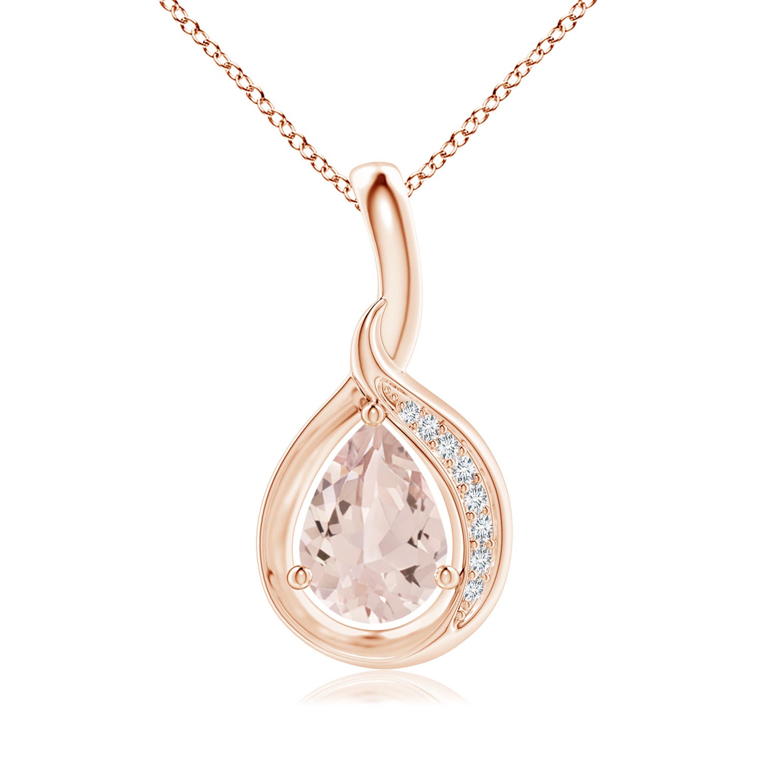 AA - Morganite / 0.63 CT / 14 KT Rose Gold