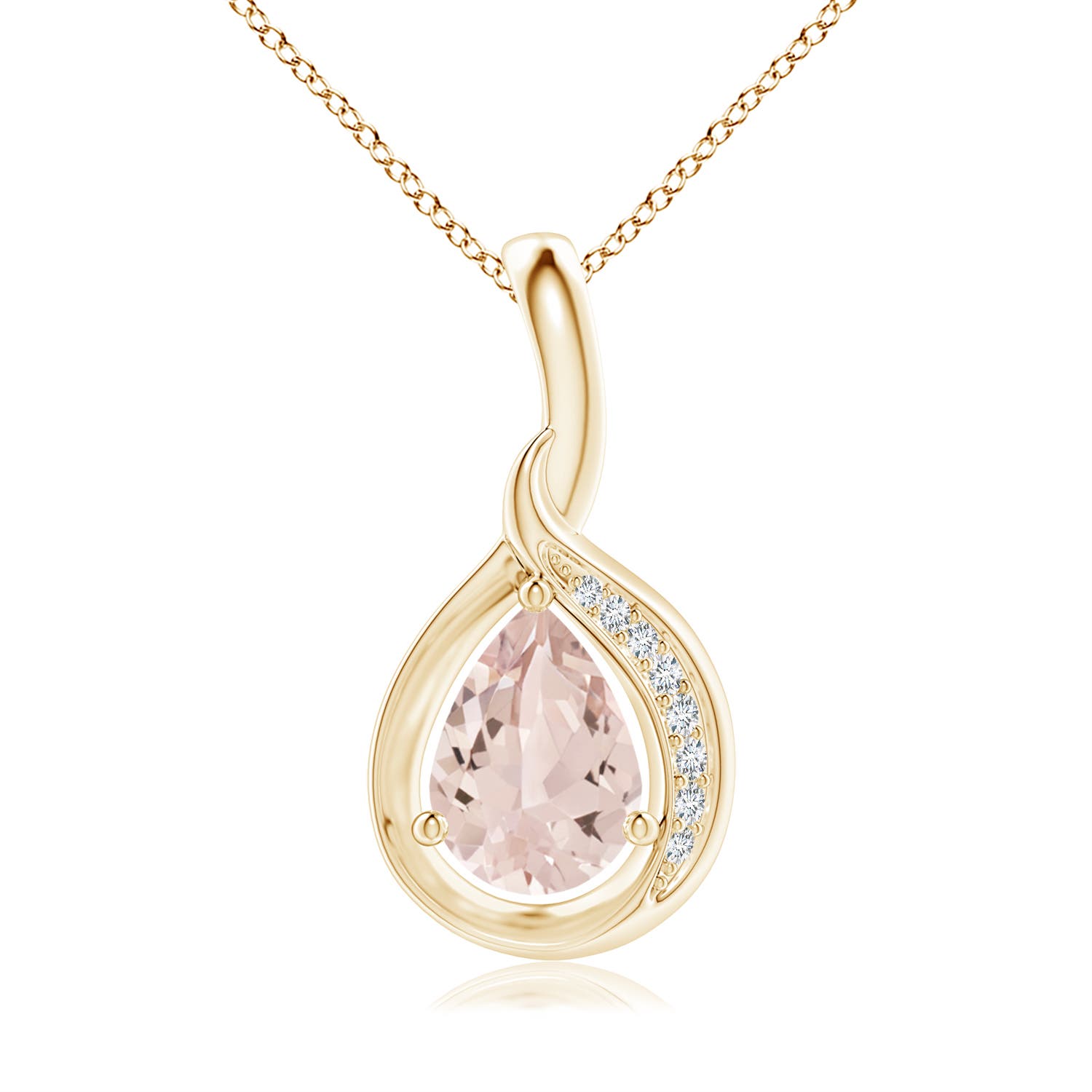 AA - Morganite / 0.63 CT / 14 KT Yellow Gold