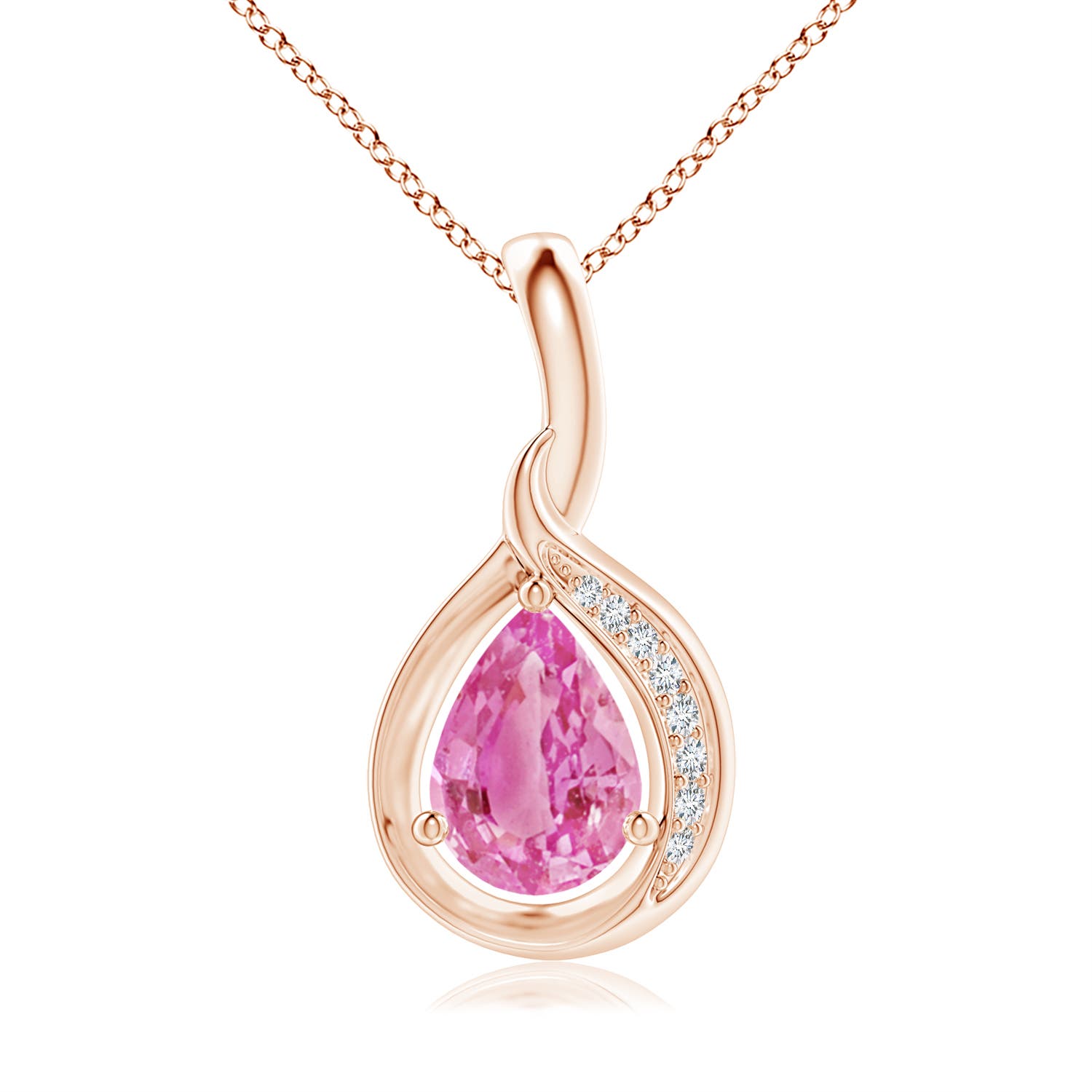 AA - Pink Sapphire / 0.78 CT / 14 KT Rose Gold