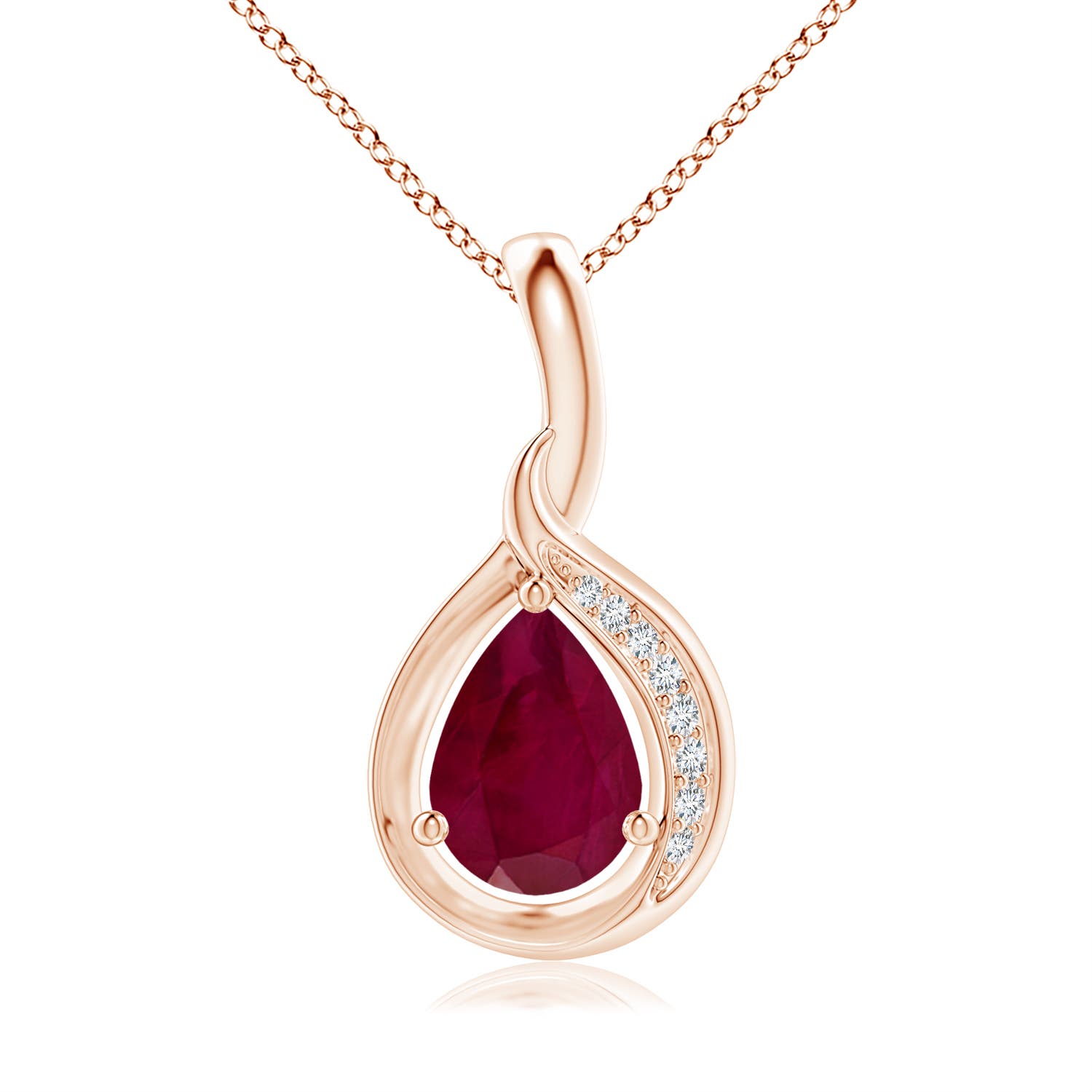 A - Ruby / 0.83 CT / 14 KT Rose Gold