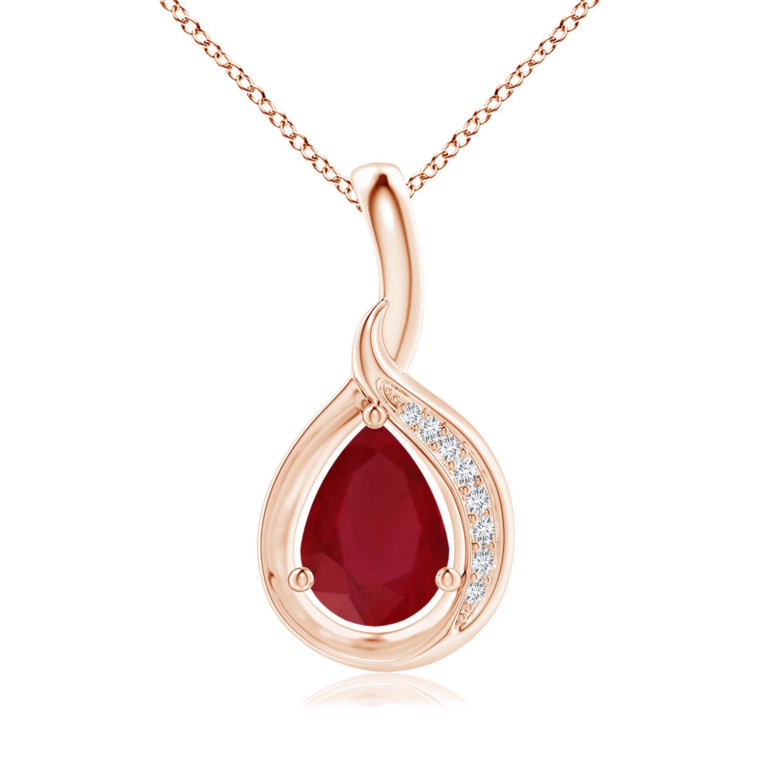 AA - Ruby / 0.83 CT / 14 KT Rose Gold