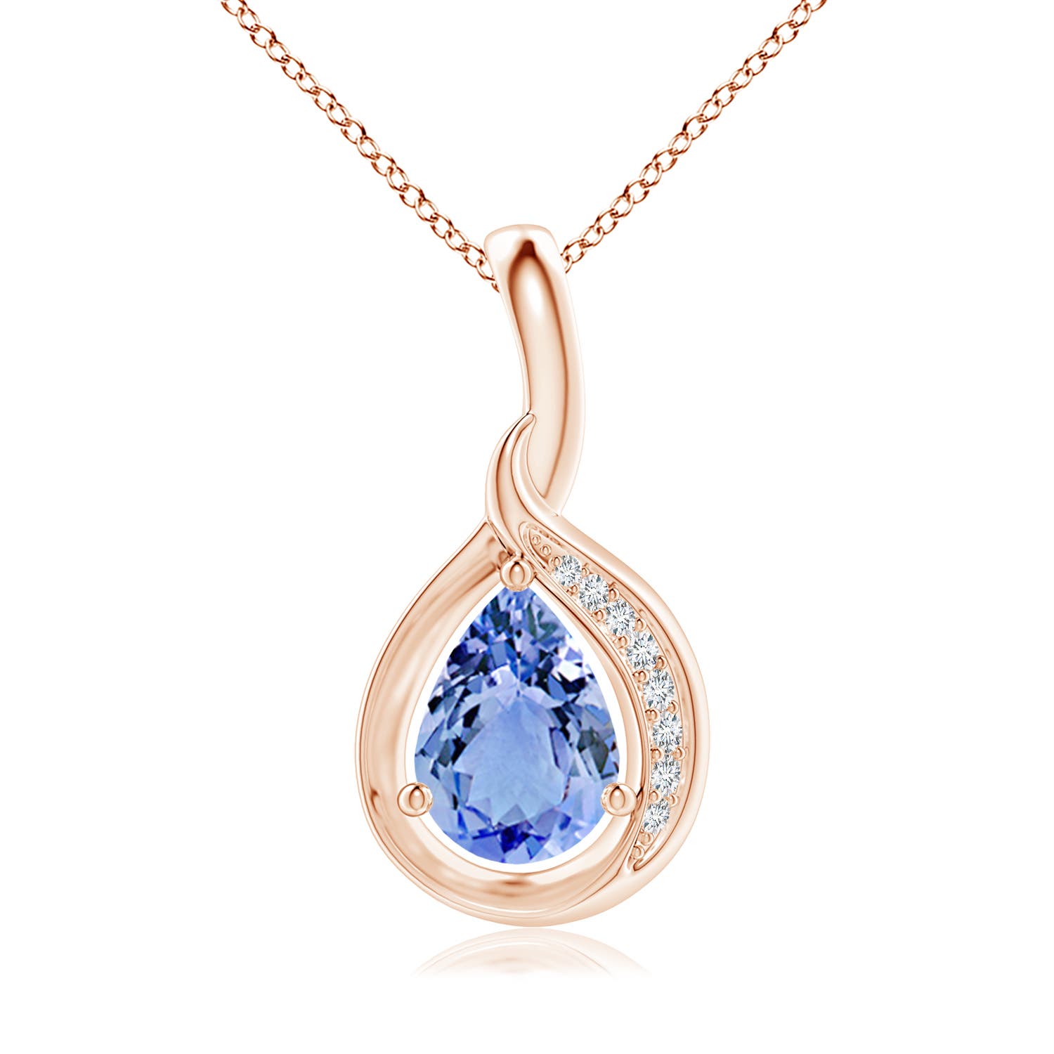 A - Tanzanite / 0.68 CT / 14 KT Rose Gold