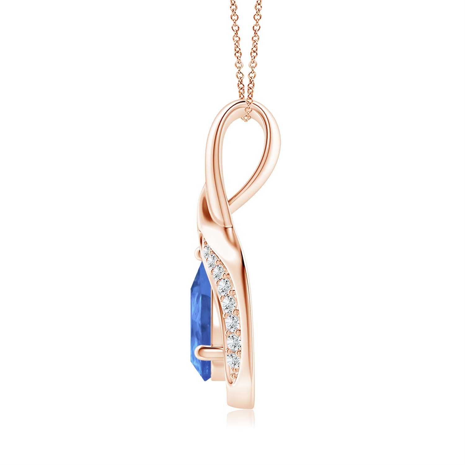 AA - Tanzanite / 0.68 CT / 14 KT Rose Gold