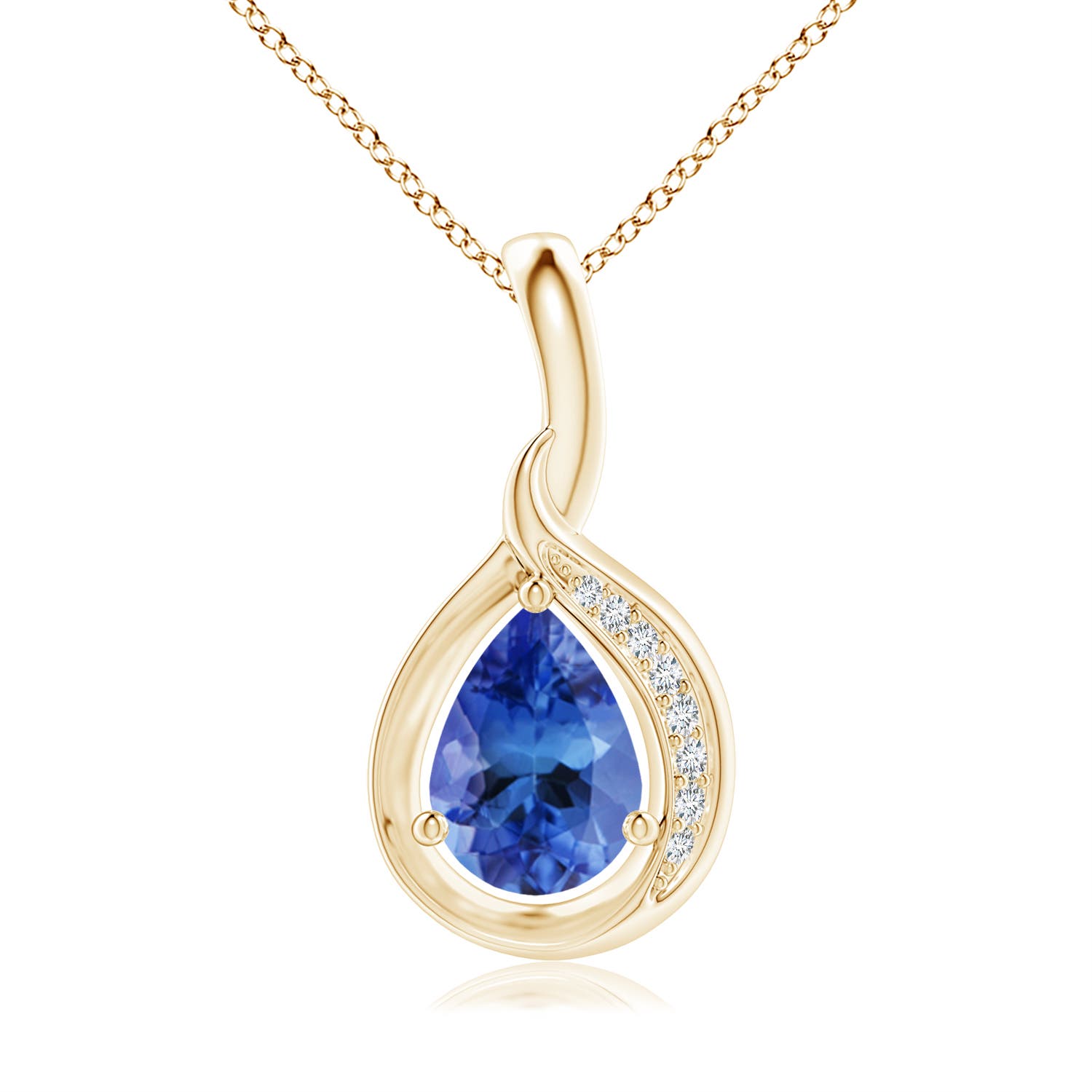 AA - Tanzanite / 0.68 CT / 14 KT Yellow Gold