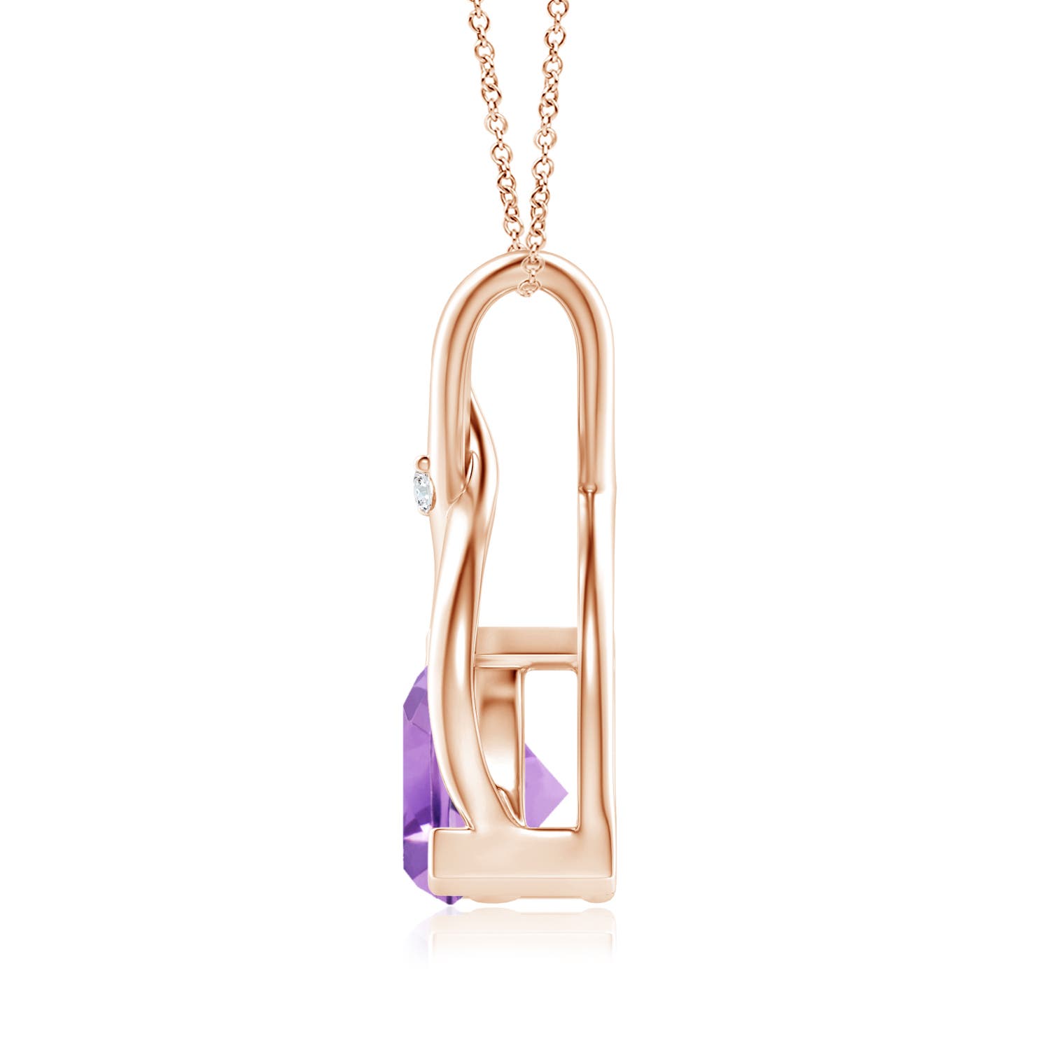 A - Amethyst / 0.41 CT / 14 KT Rose Gold