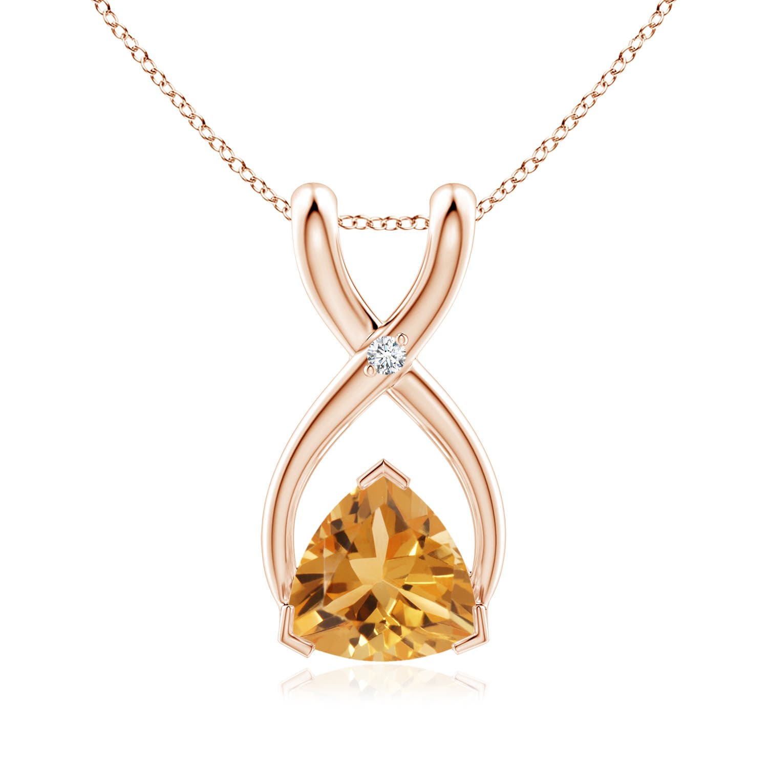 A - Citrine / 0.39 CT / 14 KT Rose Gold