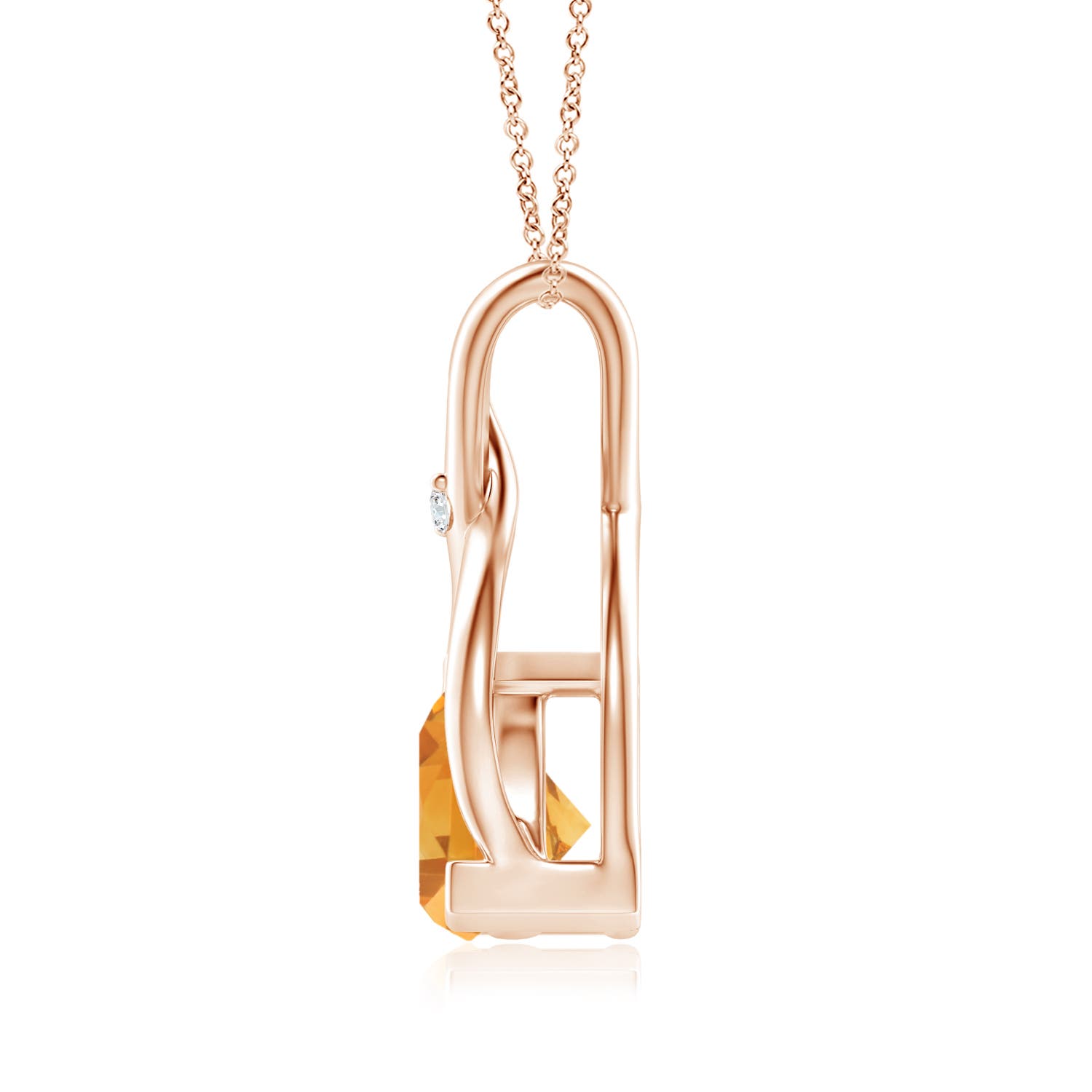 A - Citrine / 0.39 CT / 14 KT Rose Gold