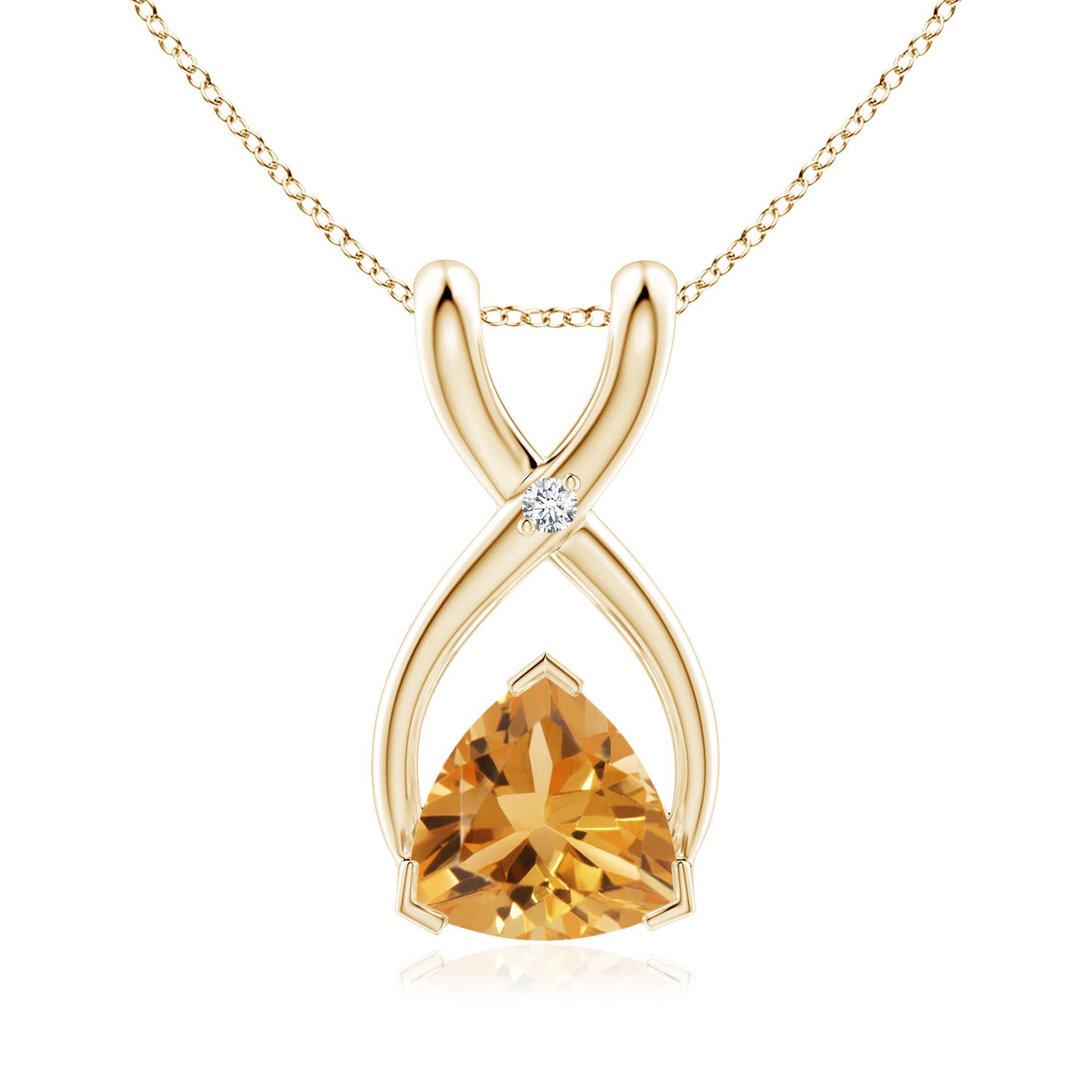 A - Citrine / 0.39 CT / 14 KT Yellow Gold