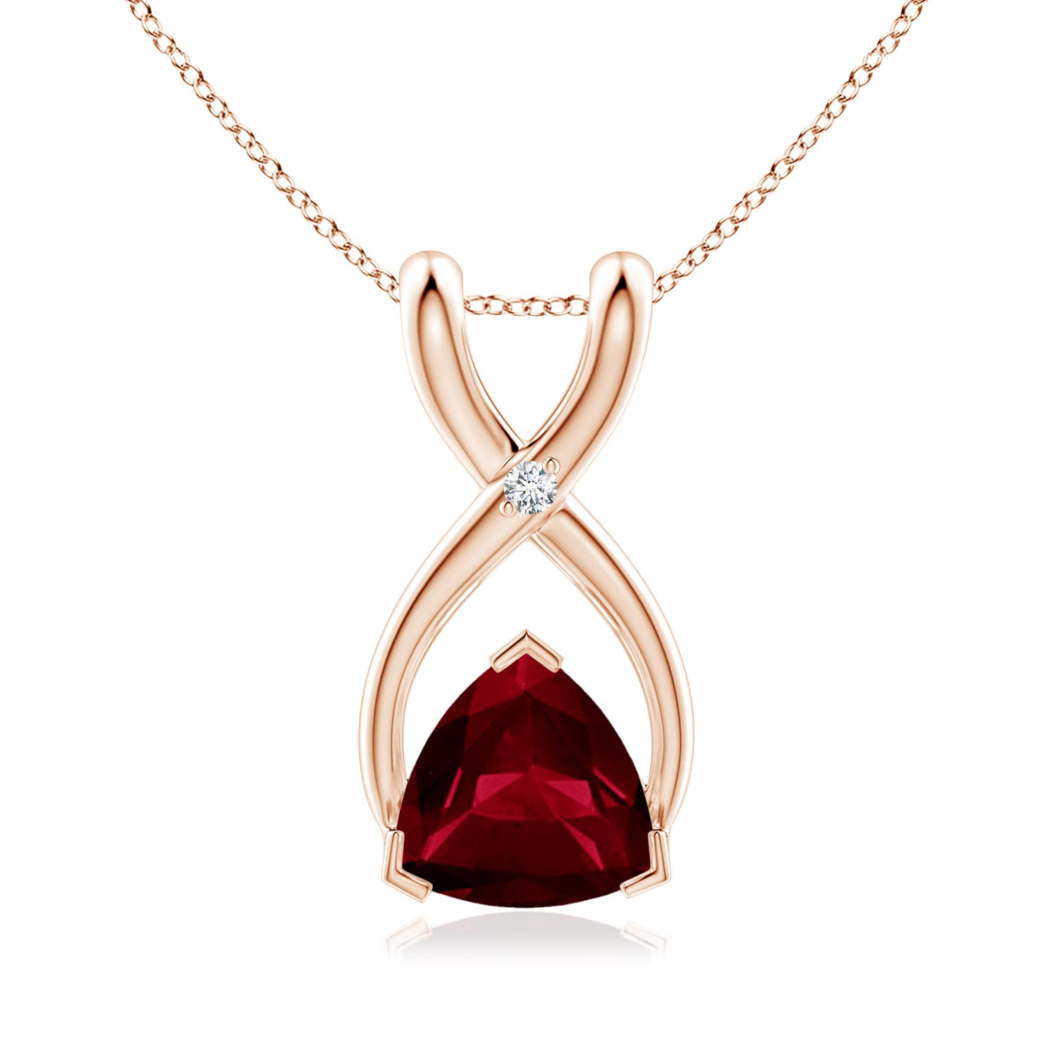 AA - Garnet / 0.51 CT / 14 KT Rose Gold