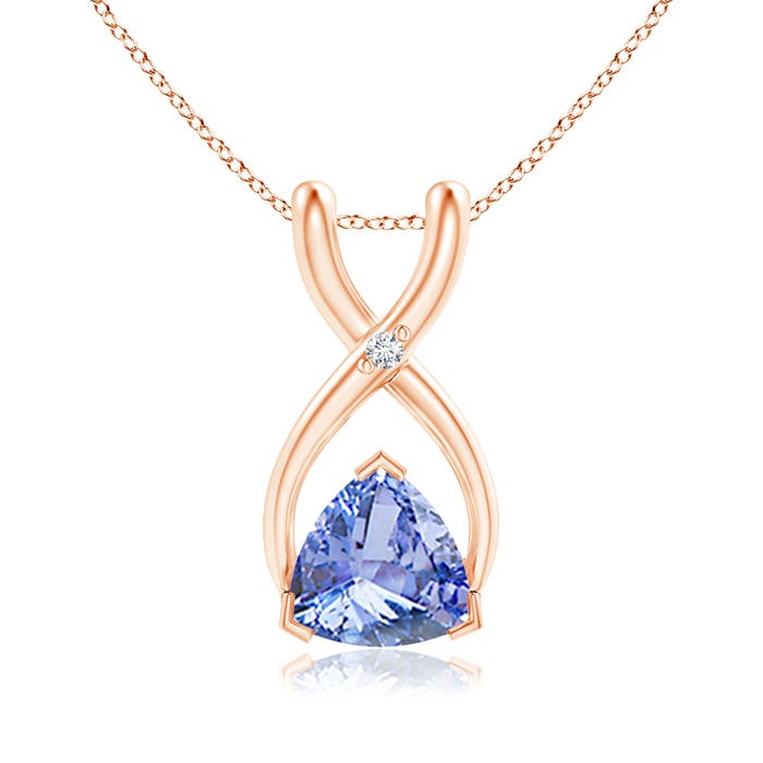 A - Tanzanite / 0.41 CT / 14 KT Rose Gold