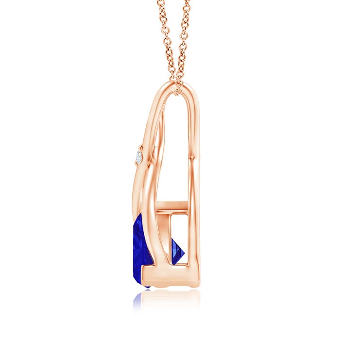 AAAA - Tanzanite / 0.41 CT / 14 KT Rose Gold