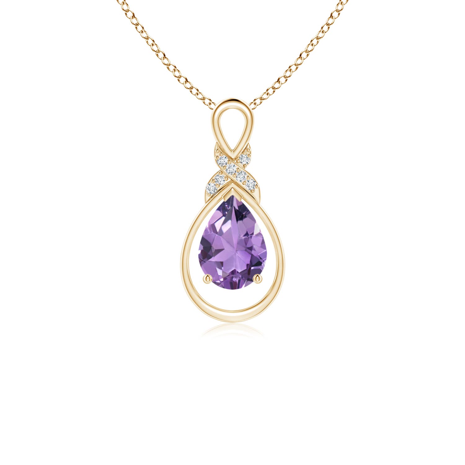 A - Amethyst / 0.62 CT / 14 KT Yellow Gold