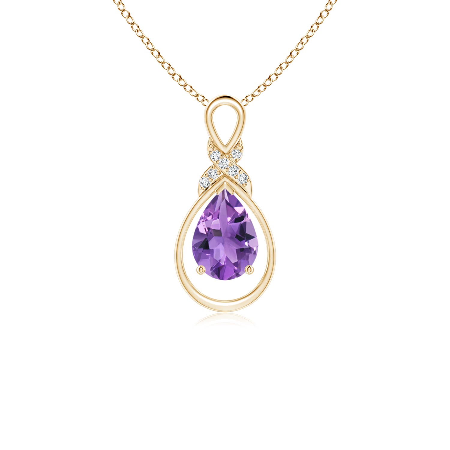 AA - Amethyst / 0.62 CT / 14 KT Yellow Gold