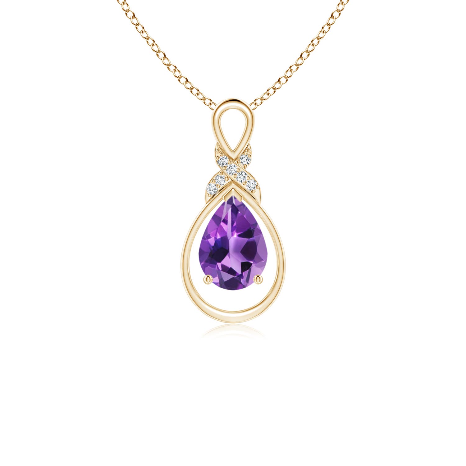 AAA - Amethyst / 0.62 CT / 14 KT Yellow Gold