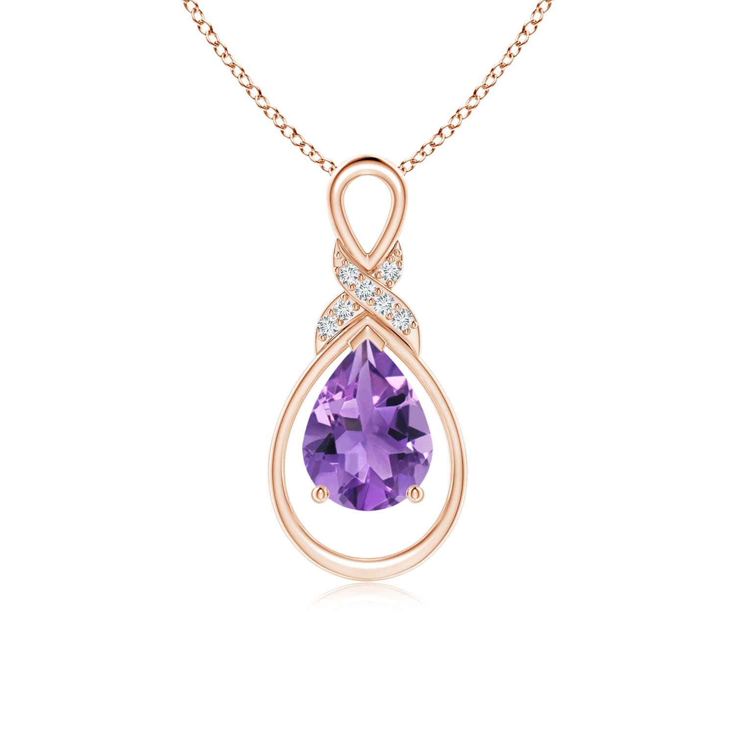 AA - Amethyst / 1.04 CT / 14 KT Rose Gold