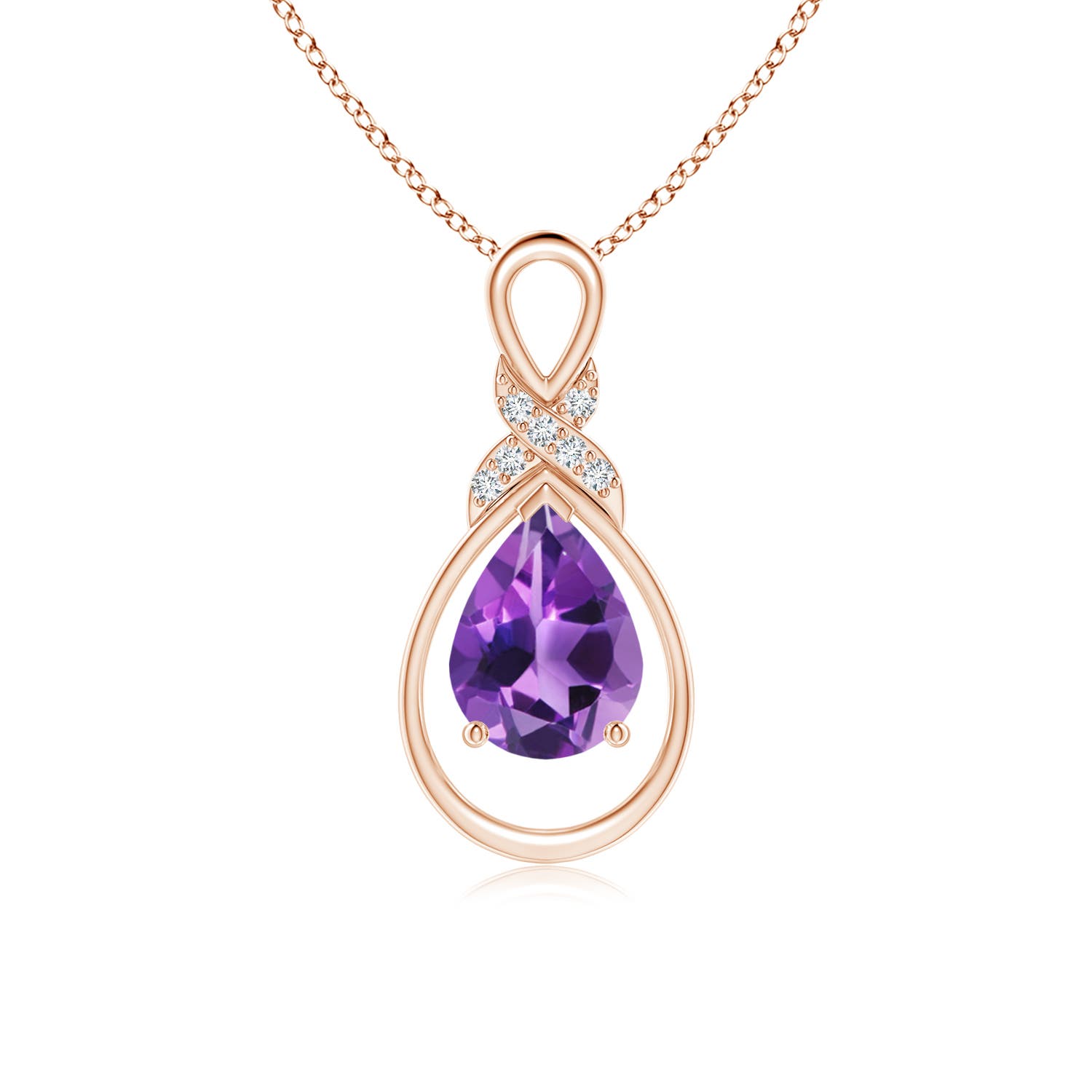 AAA - Amethyst / 1.04 CT / 14 KT Rose Gold