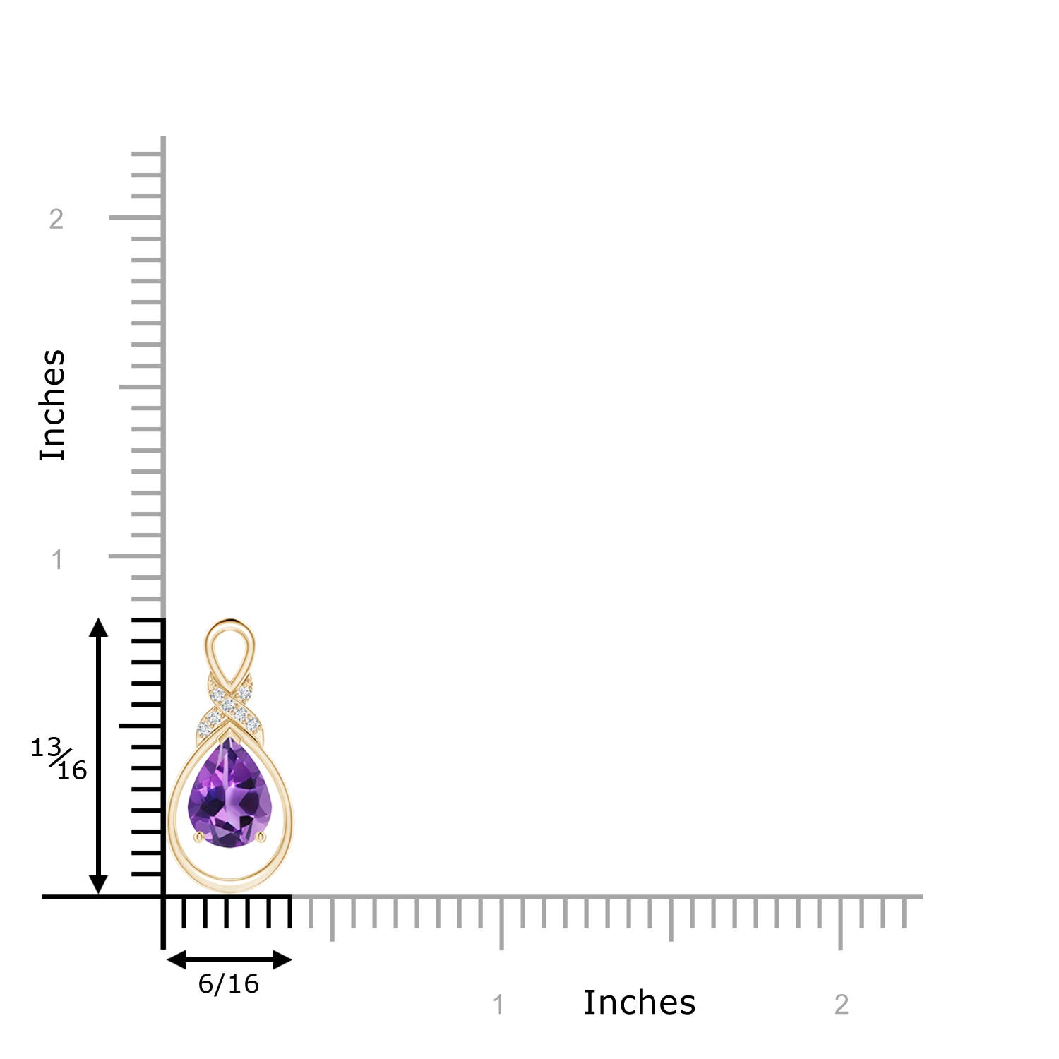 AAA - Amethyst / 1.04 CT / 14 KT Yellow Gold