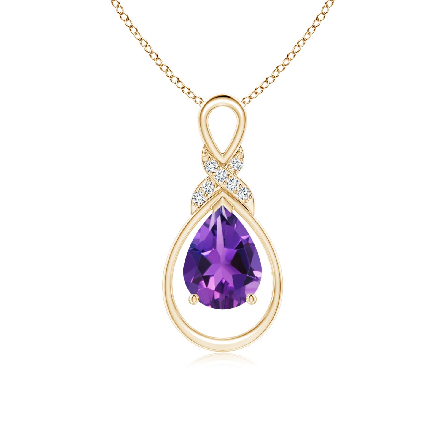 AAAA - Amethyst / 1.04 CT / 14 KT Yellow Gold