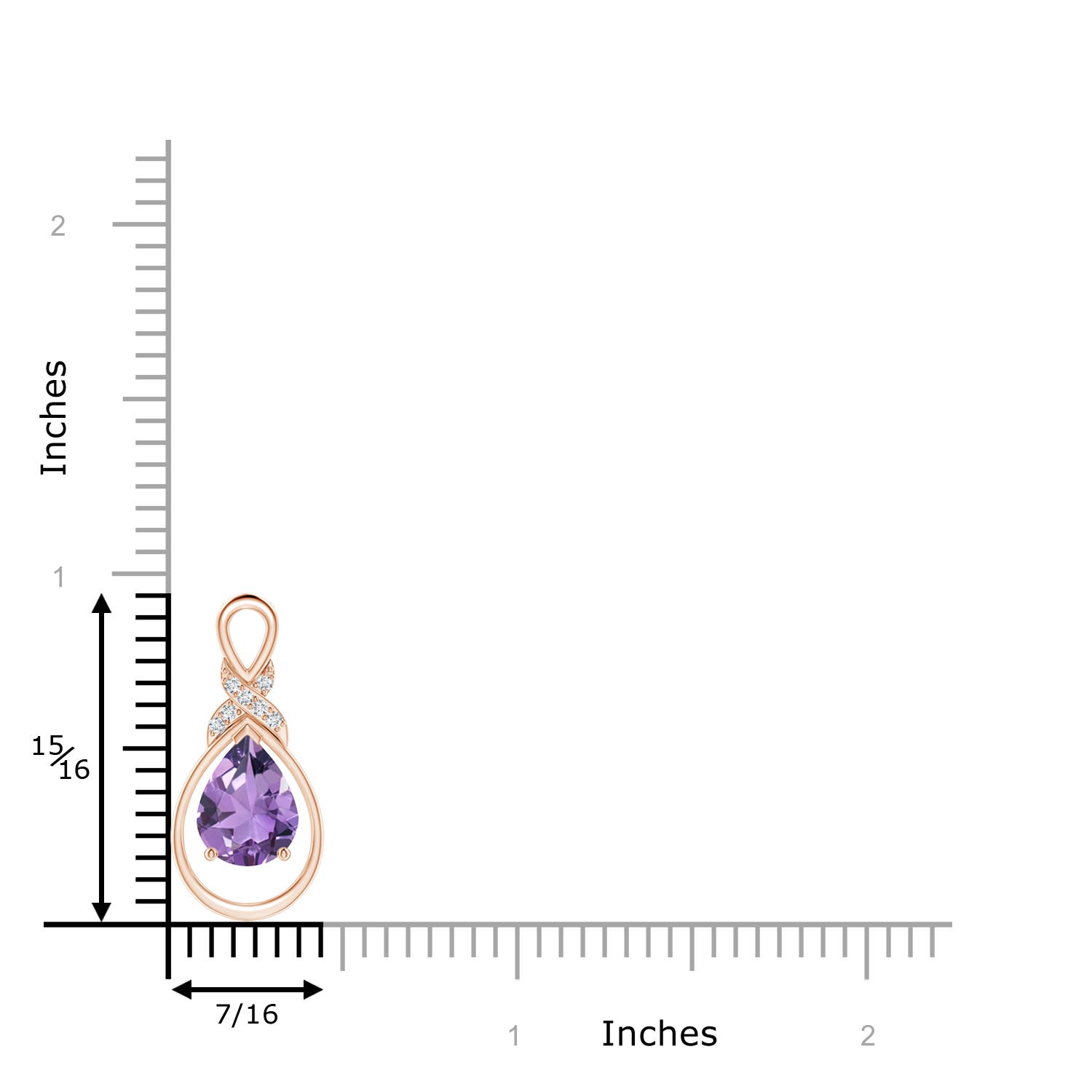 A - Amethyst / 1.54 CT / 14 KT Rose Gold