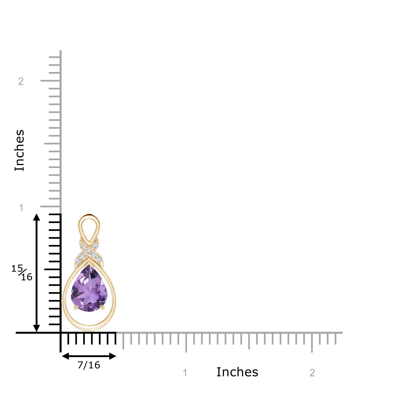 A - Amethyst / 1.54 CT / 14 KT Yellow Gold