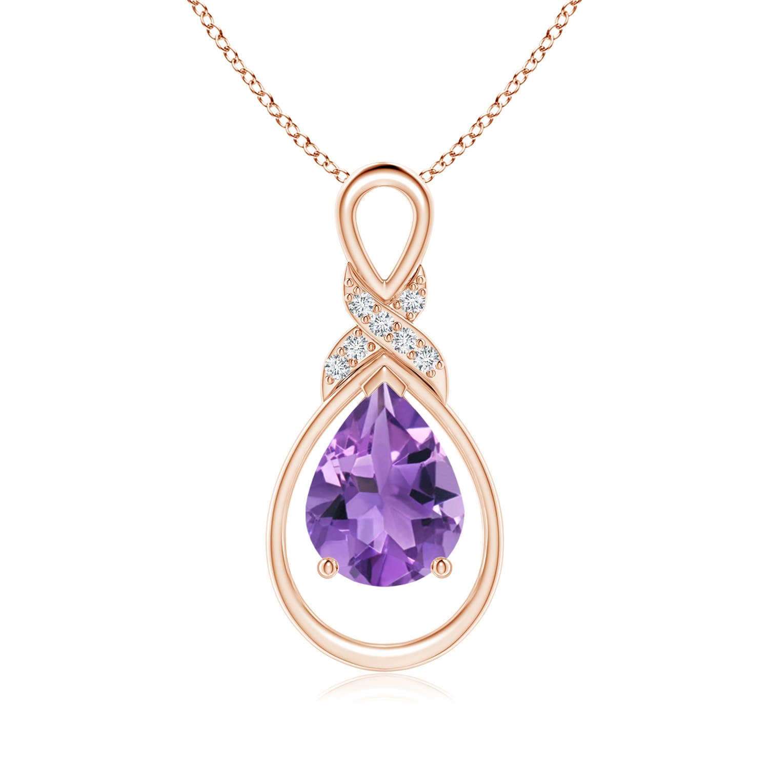 AA - Amethyst / 1.54 CT / 14 KT Rose Gold