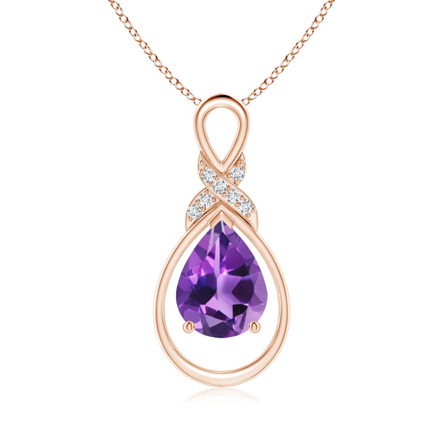 AAA - Amethyst / 1.54 CT / 14 KT Rose Gold