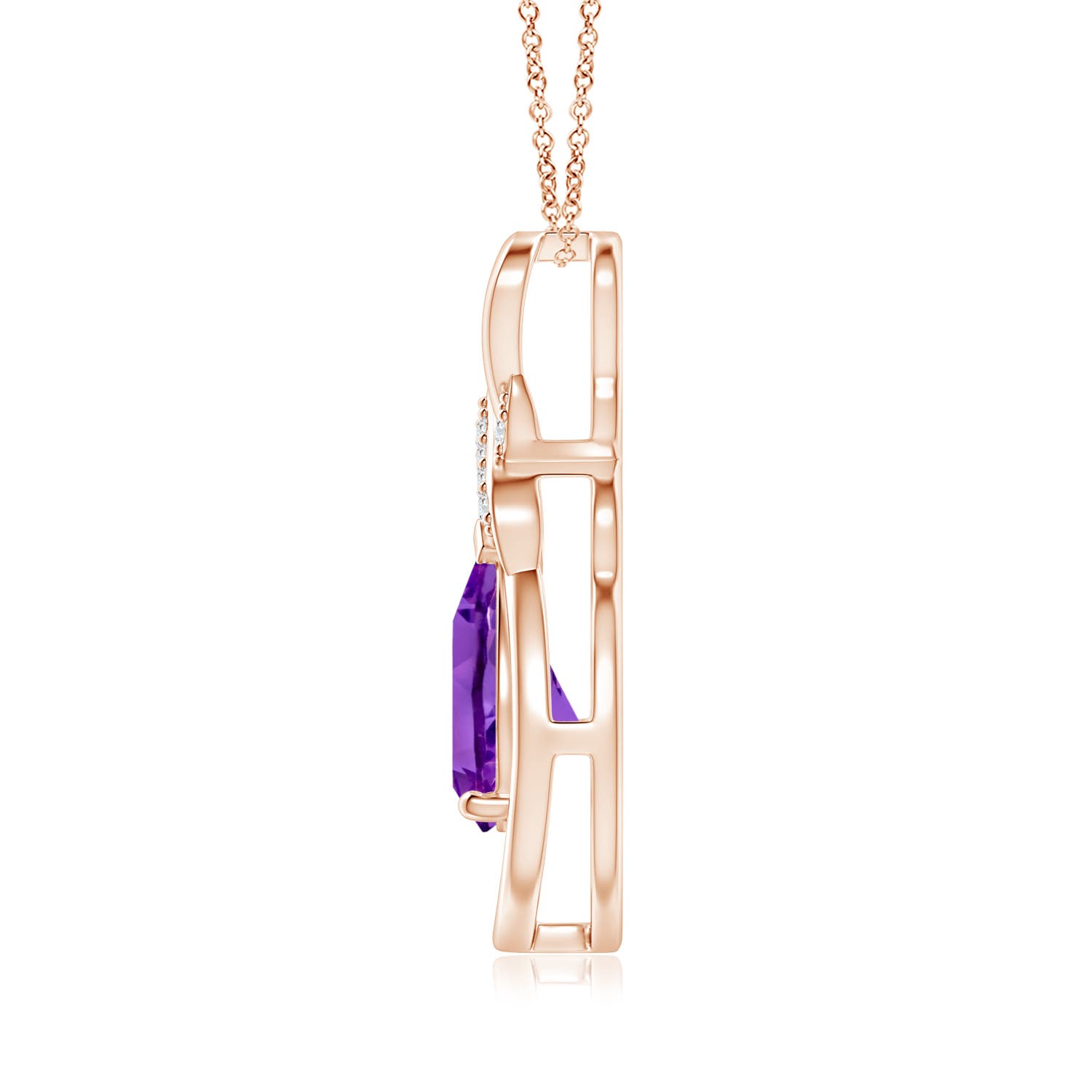 AAA - Amethyst / 1.54 CT / 14 KT Rose Gold