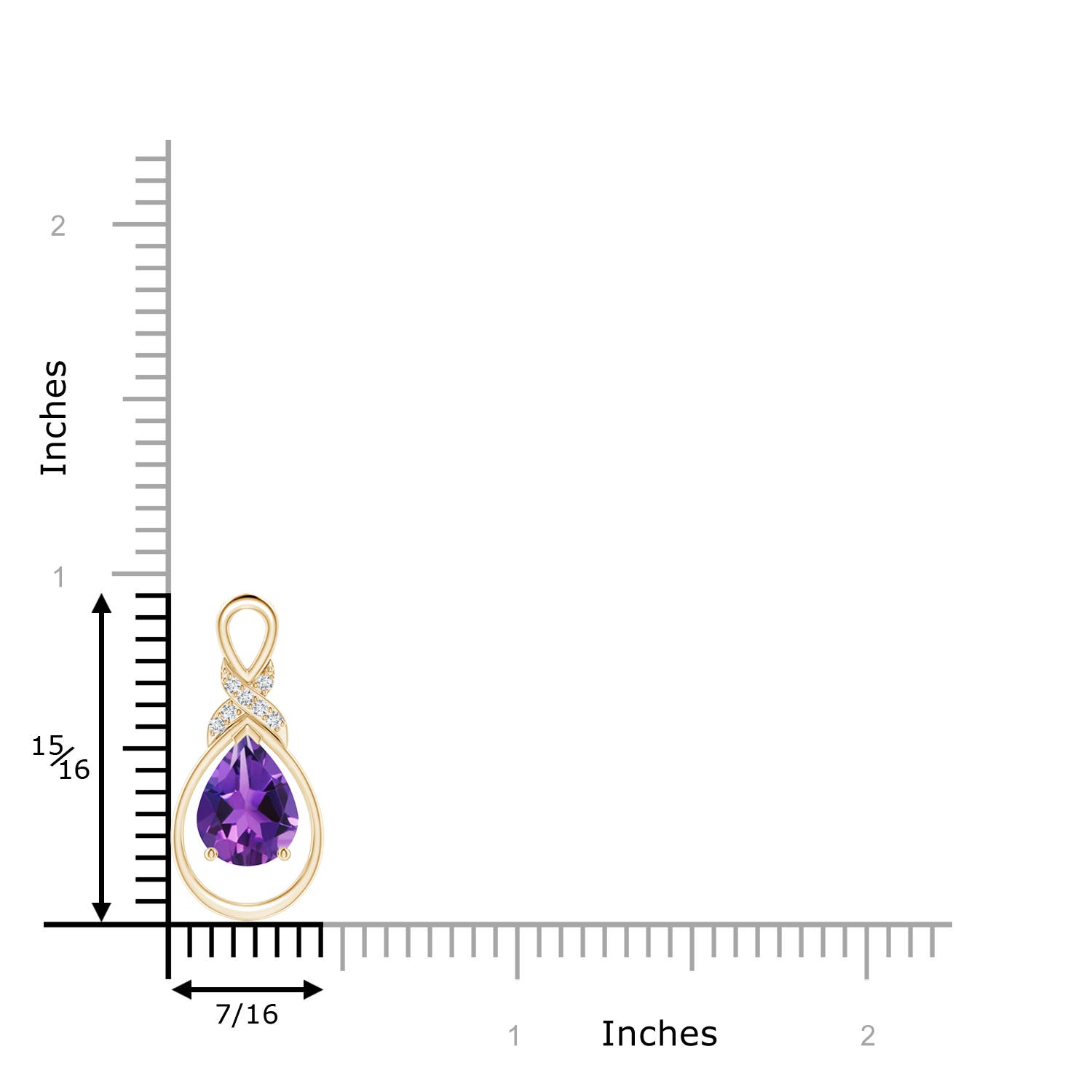 AAAA - Amethyst / 1.54 CT / 14 KT Yellow Gold