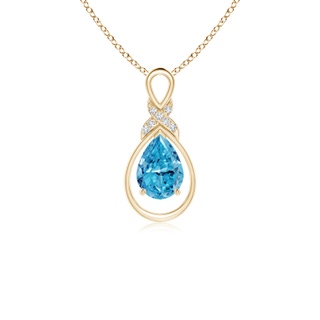 Pear Fancy Intense, VS2 Blue Diamond