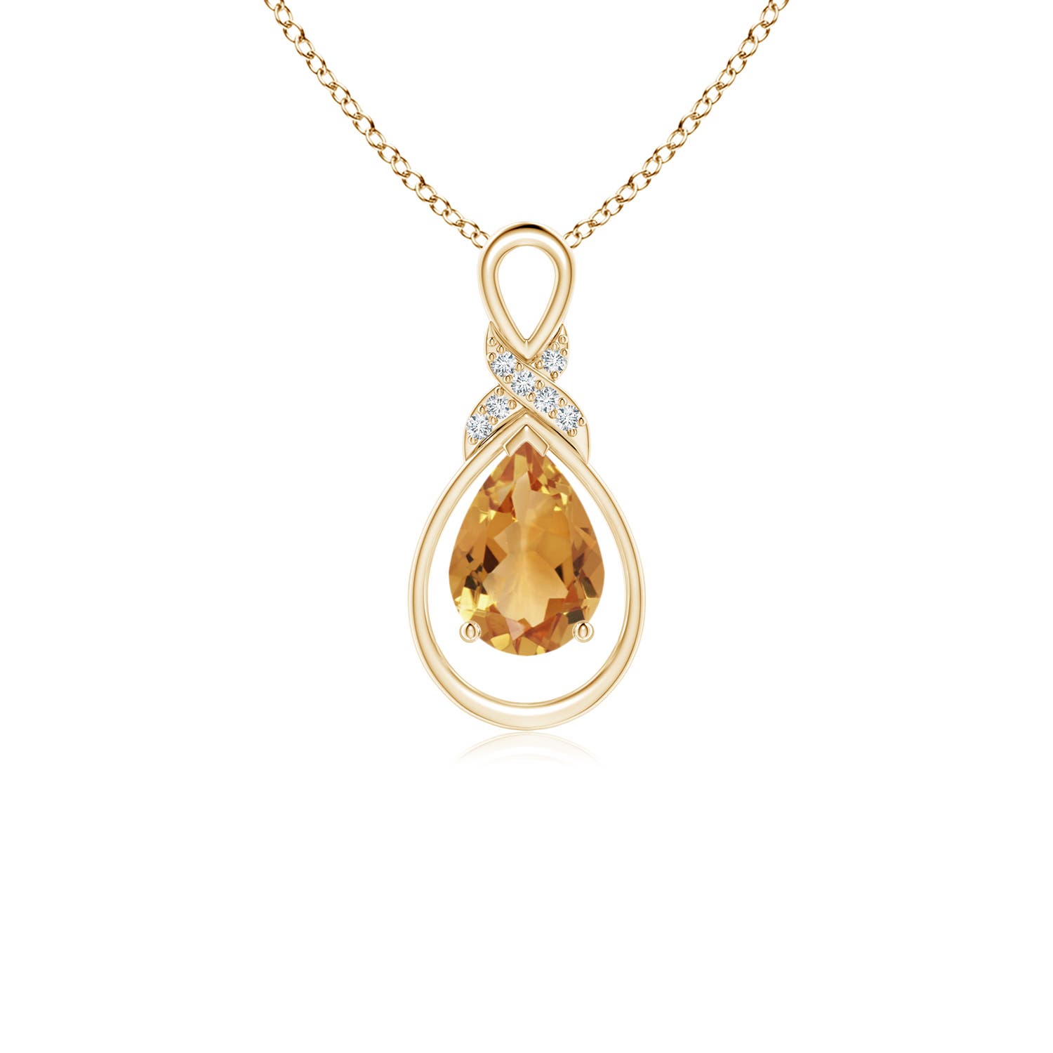 A - Citrine / 0.62 CT / 14 KT Yellow Gold