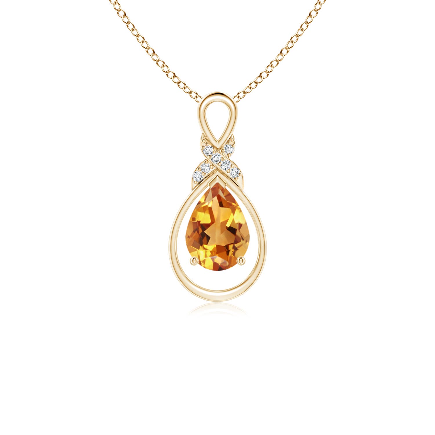 AA - Citrine / 0.62 CT / 14 KT Yellow Gold