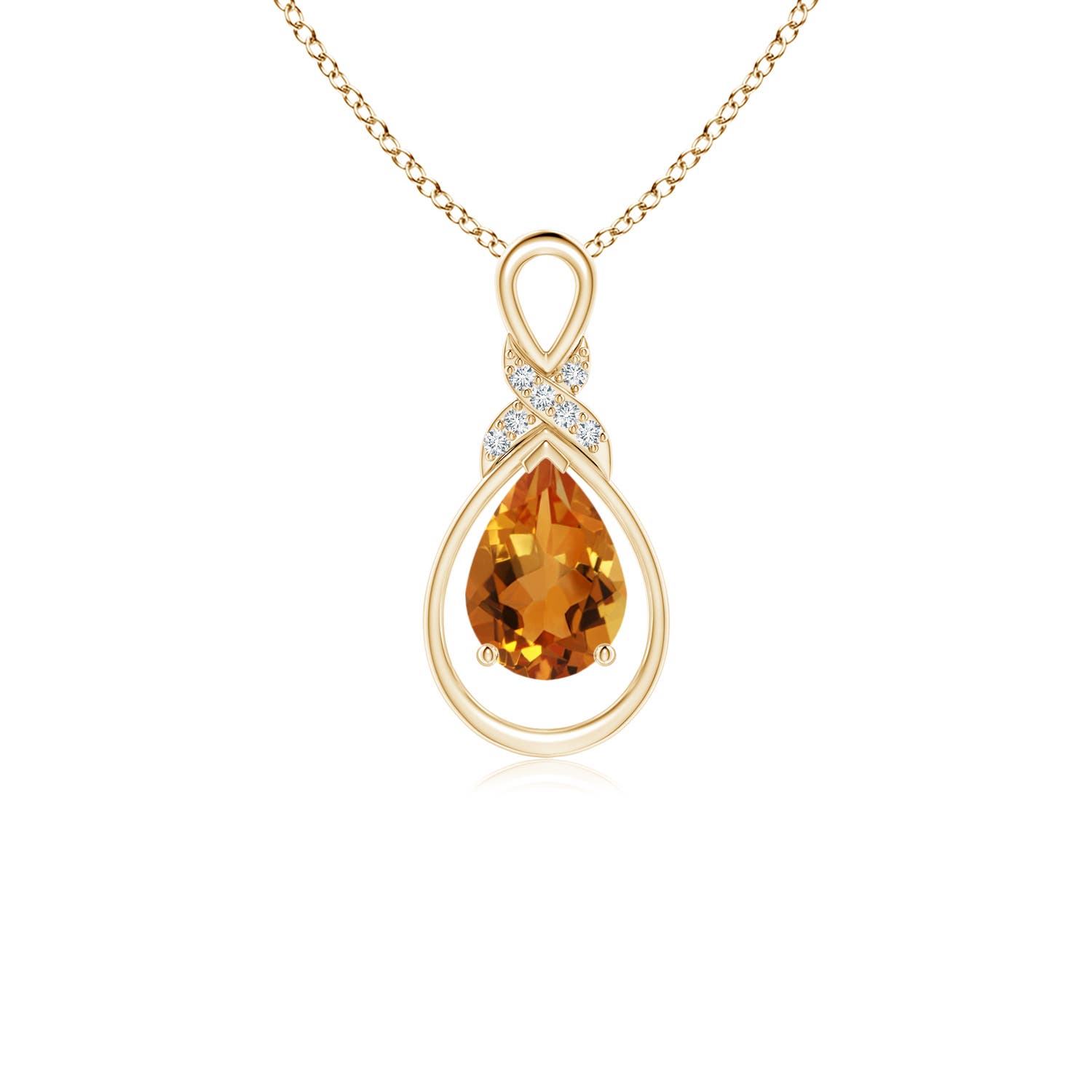 AAA - Citrine / 0.62 CT / 14 KT Yellow Gold