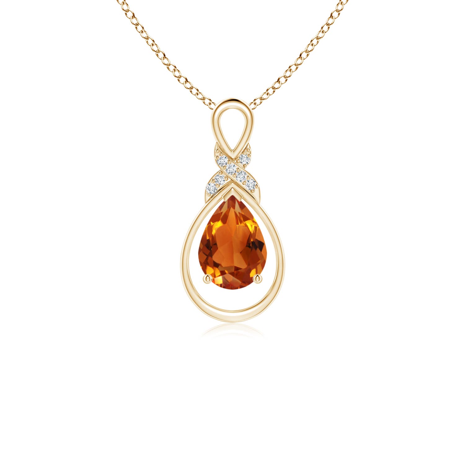 AAAA - Citrine / 0.62 CT / 14 KT Yellow Gold