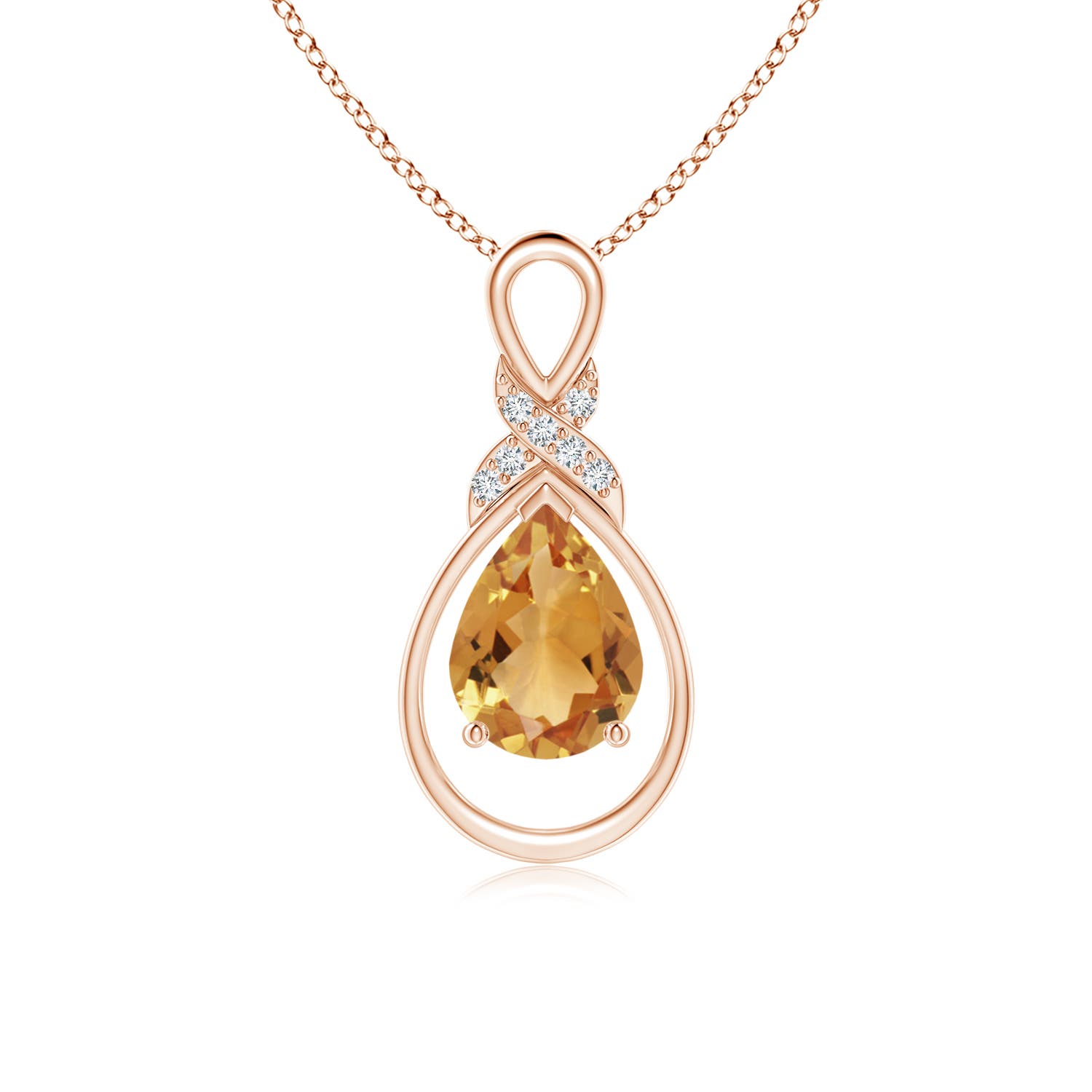 A - Citrine / 1.04 CT / 14 KT Rose Gold