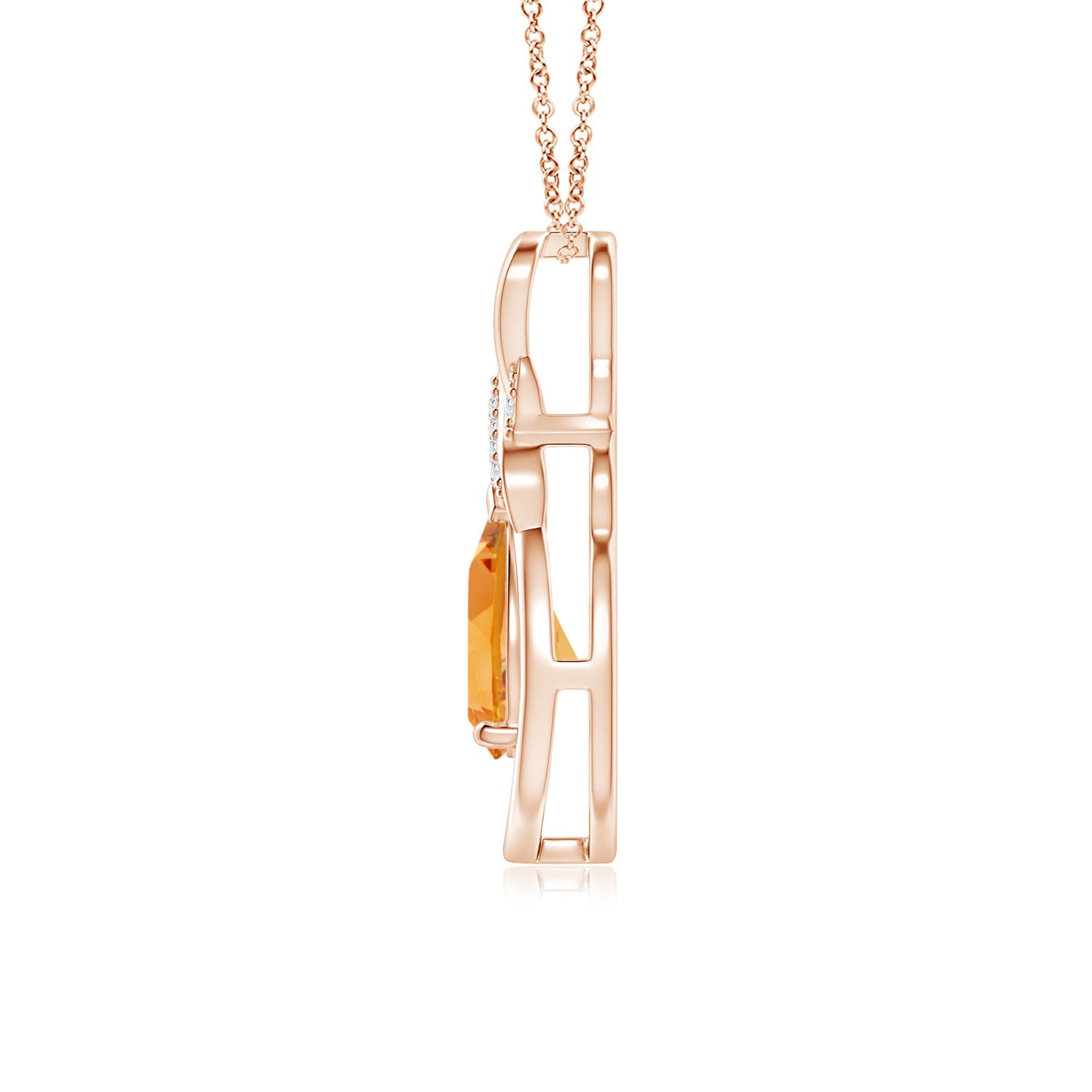 AA - Citrine / 1.04 CT / 14 KT Rose Gold