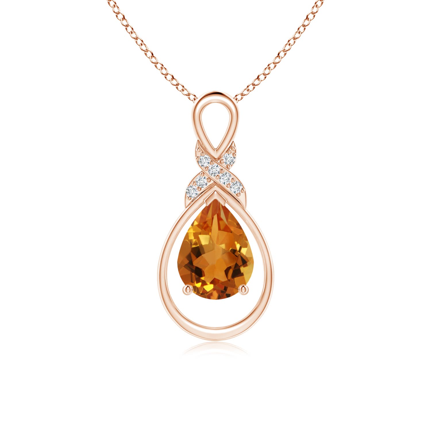 AAA - Citrine / 1.04 CT / 14 KT Rose Gold