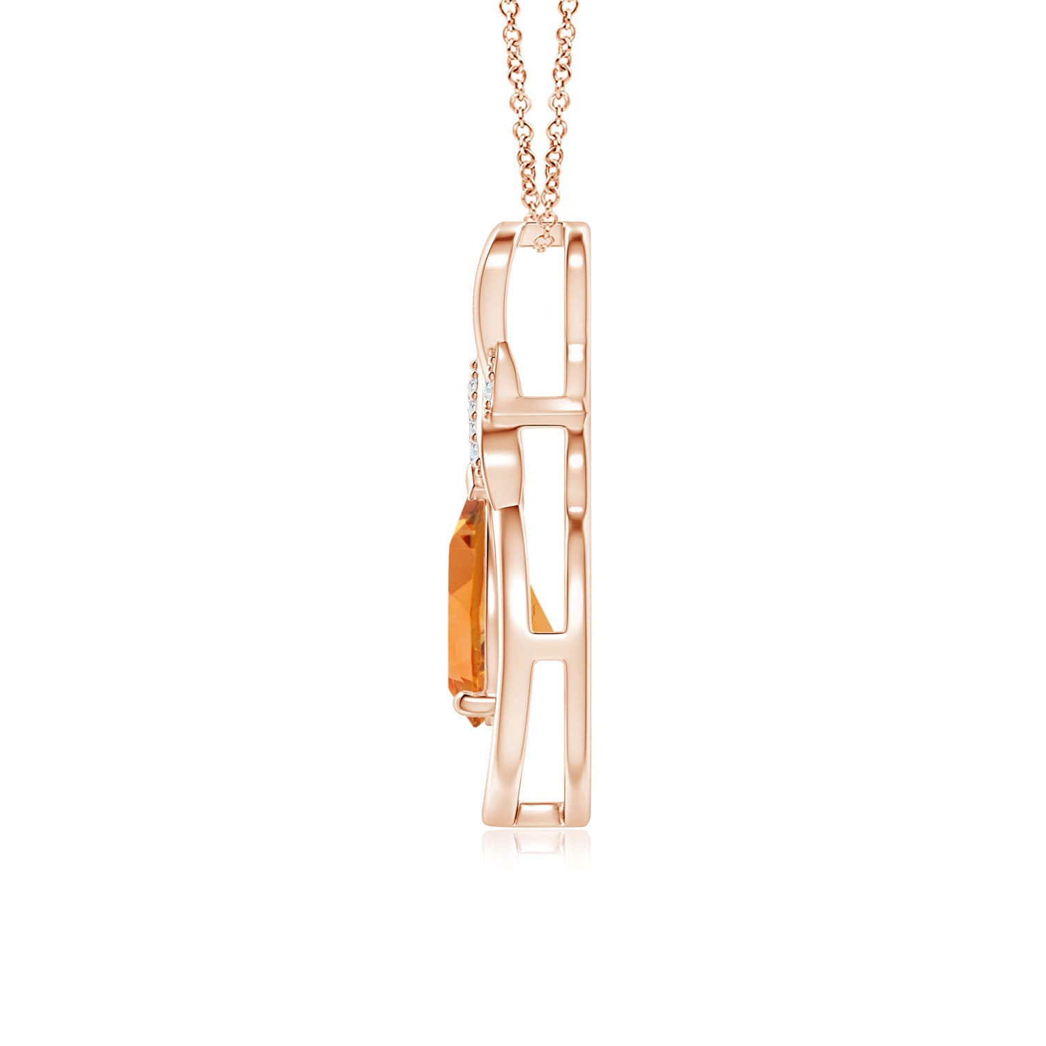 AAA - Citrine / 1.04 CT / 14 KT Rose Gold