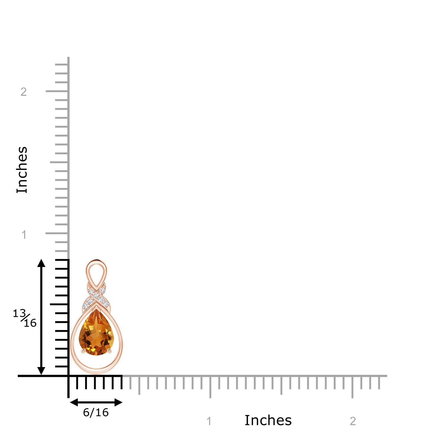 AAA - Citrine / 1.04 CT / 14 KT Rose Gold