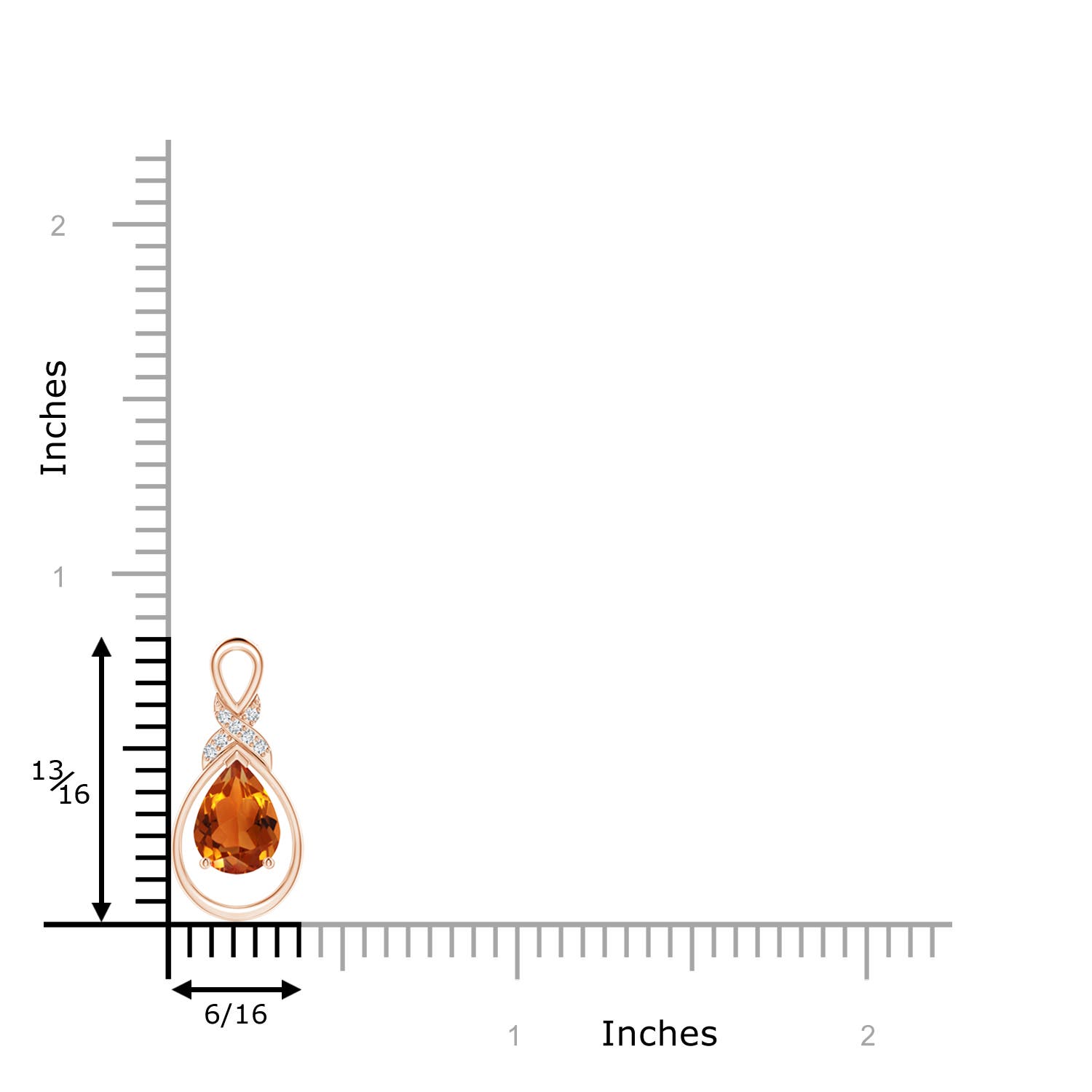 AAAA - Citrine / 1.04 CT / 14 KT Rose Gold