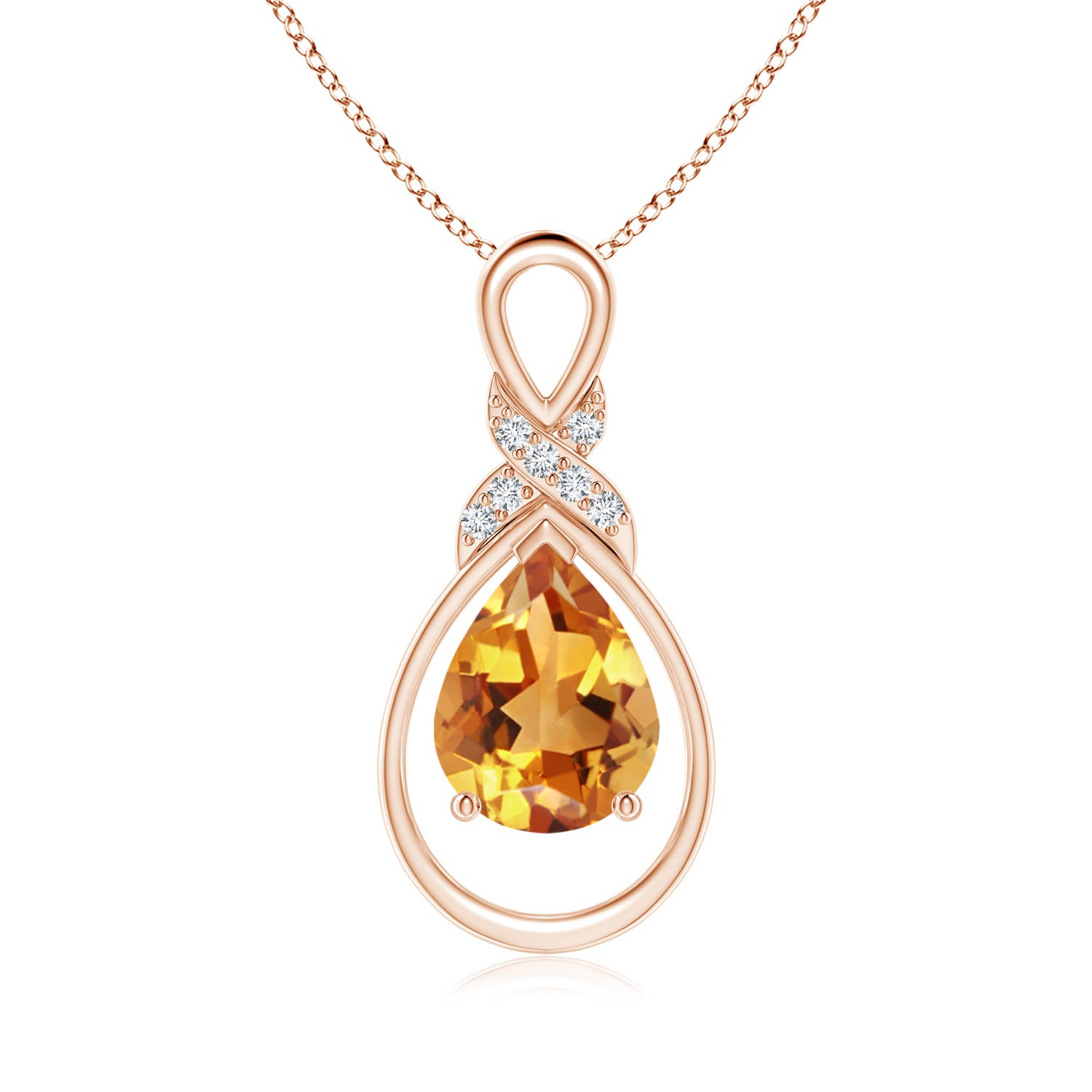 AA - Citrine / 1.54 CT / 14 KT Rose Gold