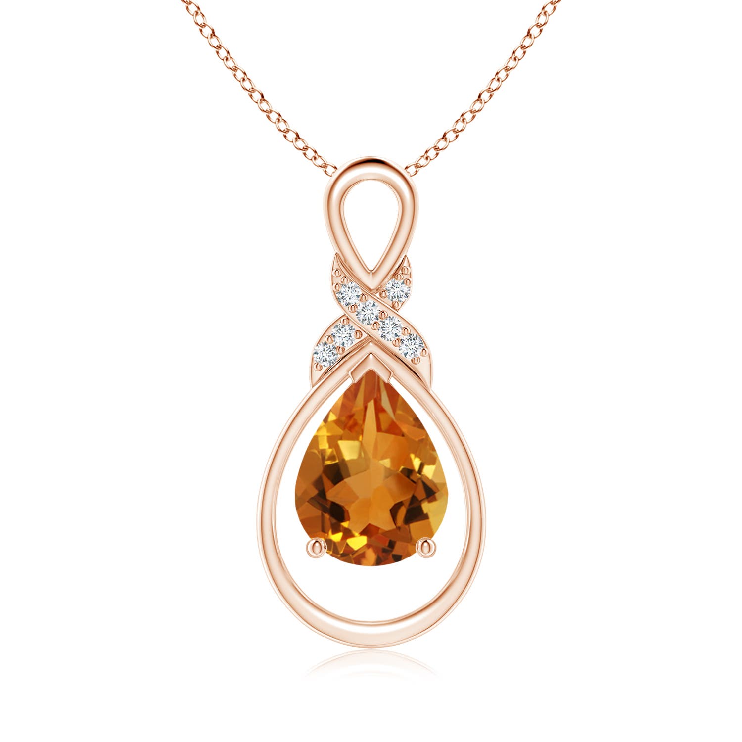 AAA - Citrine / 1.54 CT / 14 KT Rose Gold