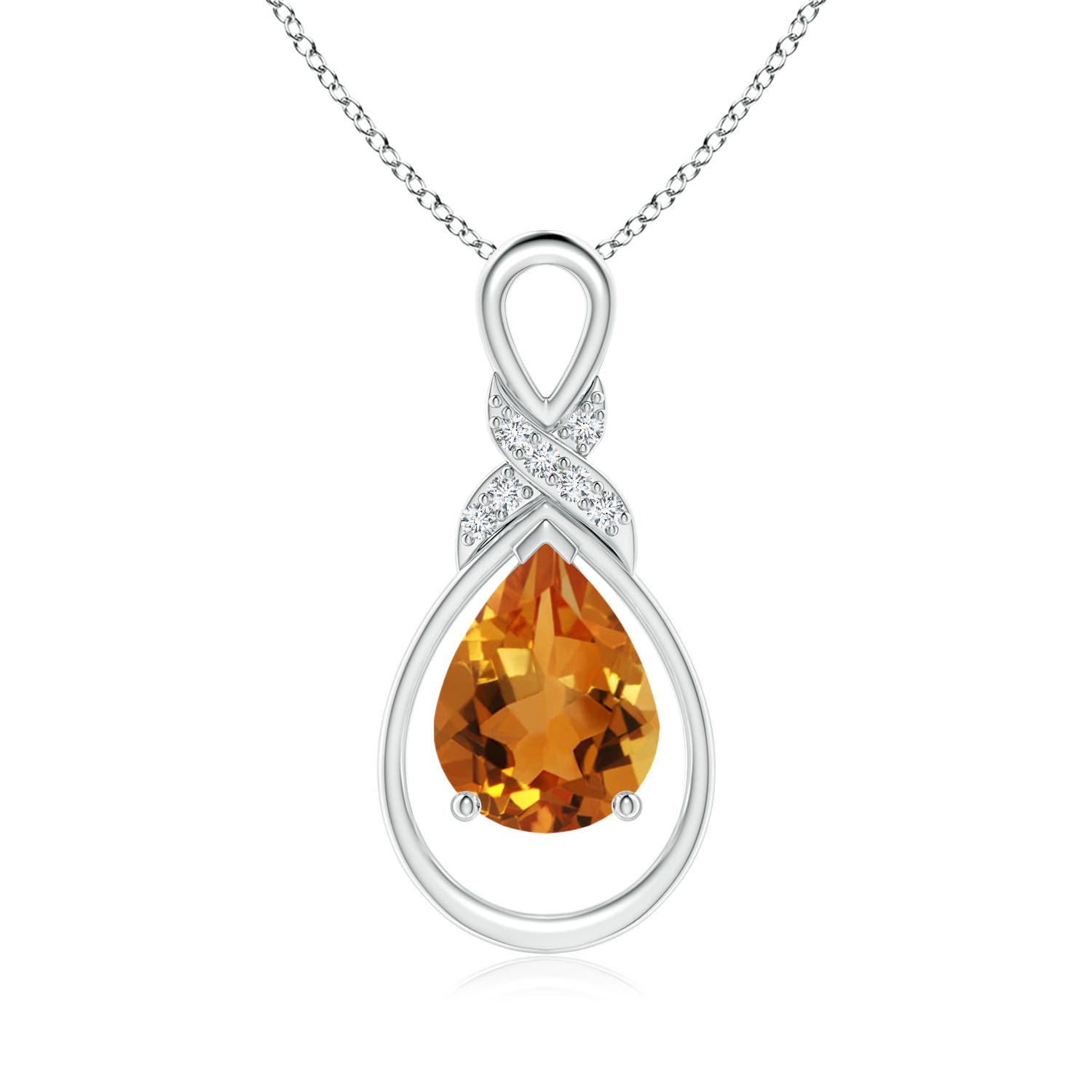 AAA - Citrine / 1.54 CT / 14 KT White Gold