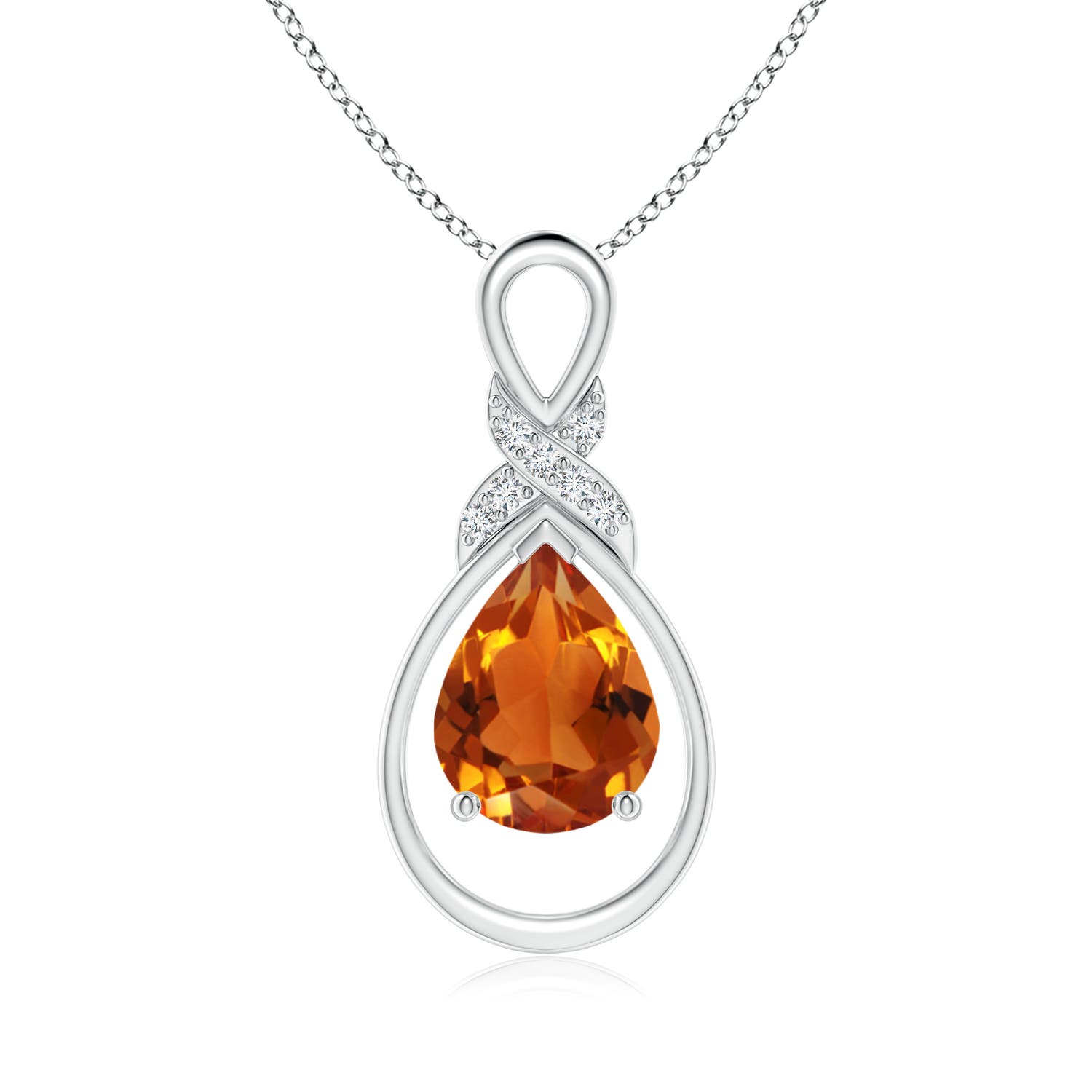 AAAA - Citrine / 1.54 CT / 14 KT White Gold