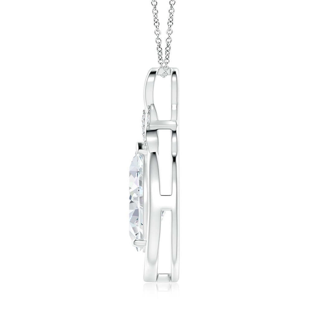 12x8mm GVS2 Diamond Infinity Pendant with X Motif in S999 Silver - side 199