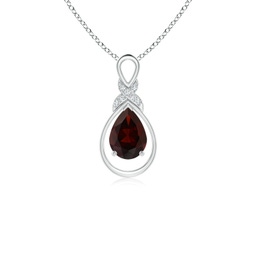 Pear Garnet Fashion Necklaces & Pendants