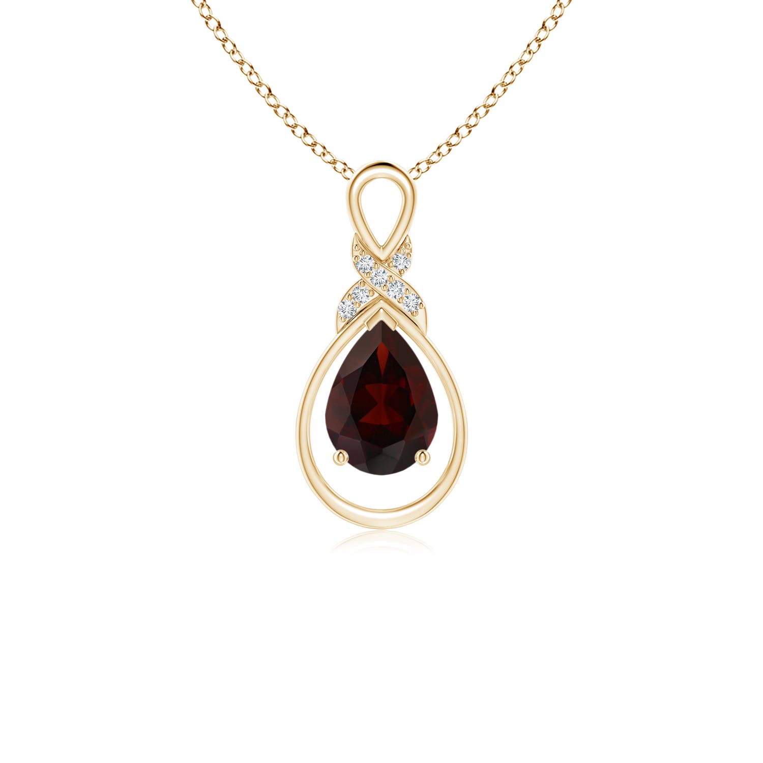 A - Garnet / 0.87 CT / 14 KT Yellow Gold