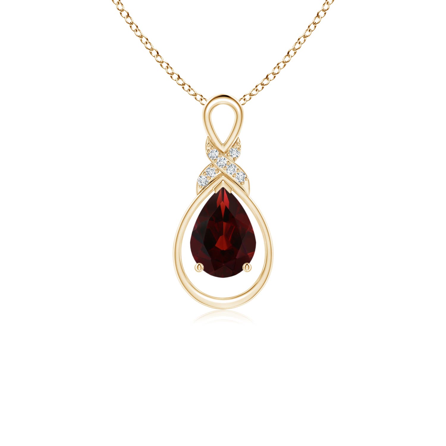 AA - Garnet / 0.87 CT / 14 KT Yellow Gold