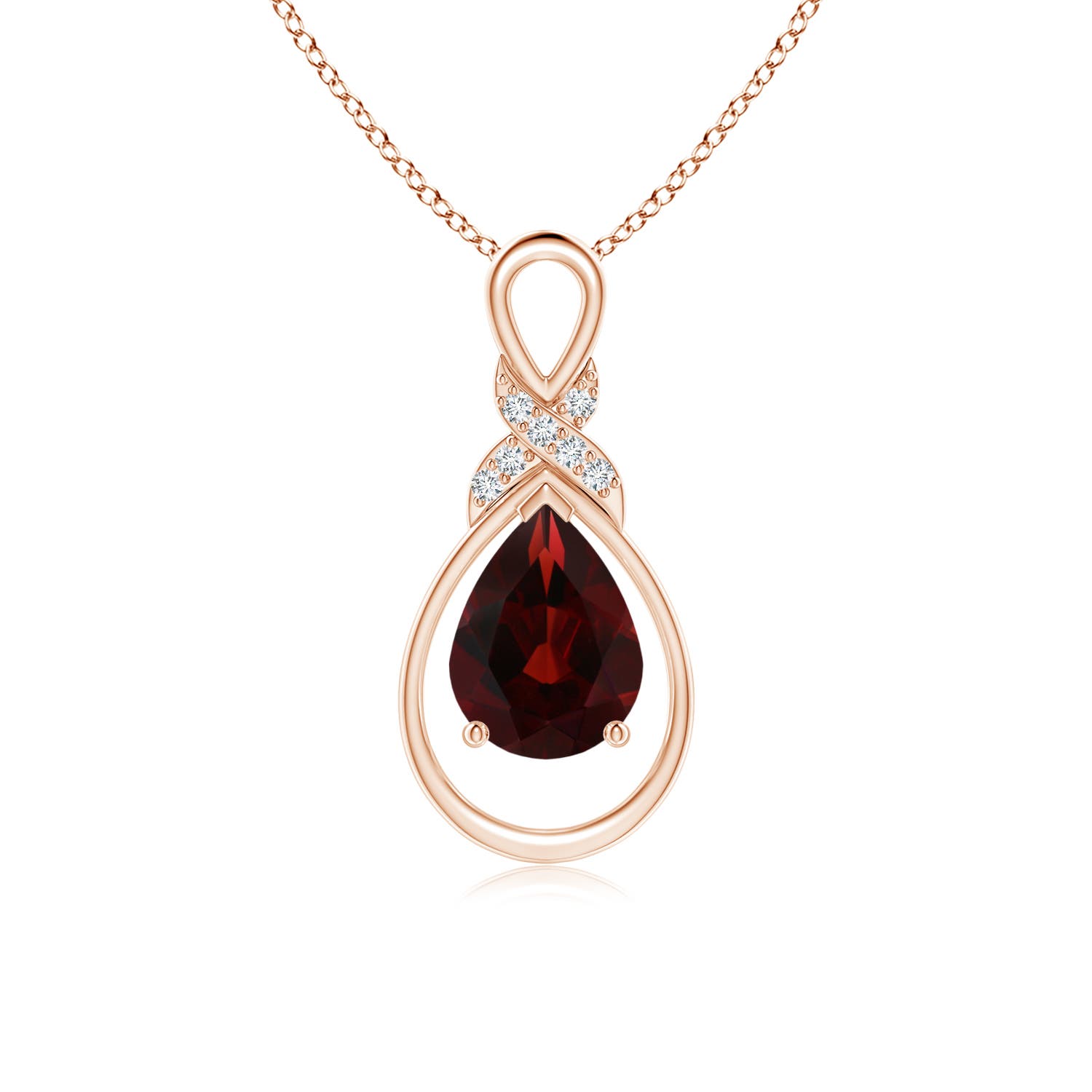 AA - Garnet / 1.34 CT / 14 KT Rose Gold